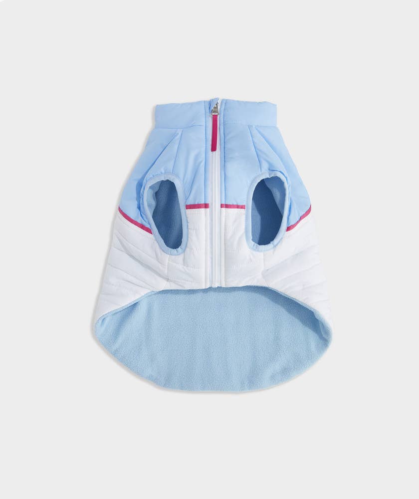 Vineyard Vines x FMA Pet Puffer Jacket - White Cap