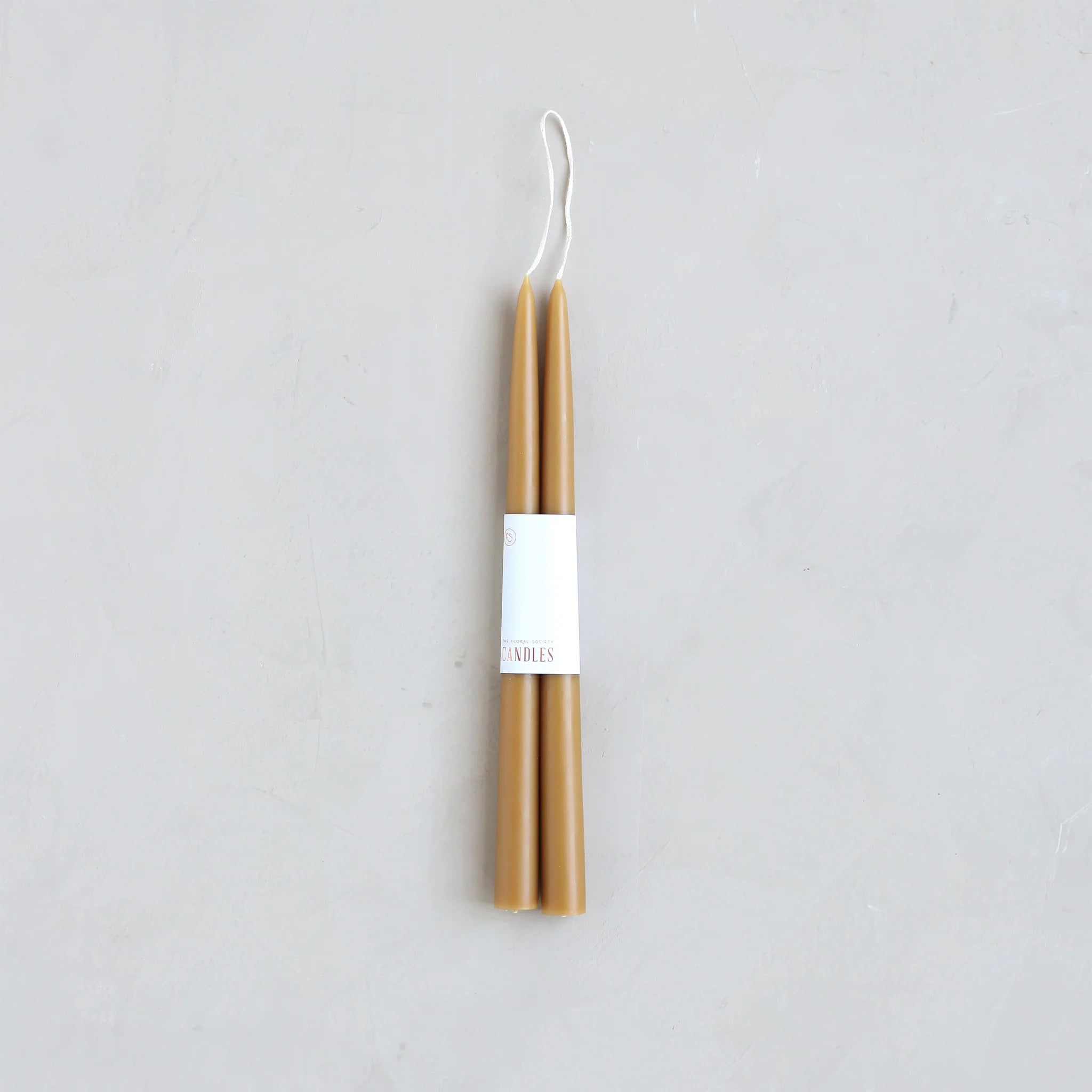 Dipped Taper Candles - Miel