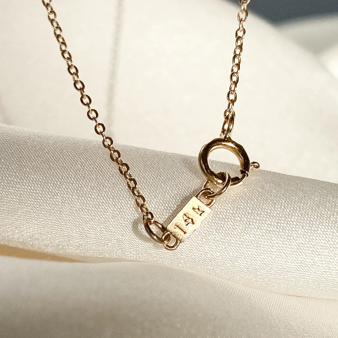 Fine 14K Bella Lock Necklace
