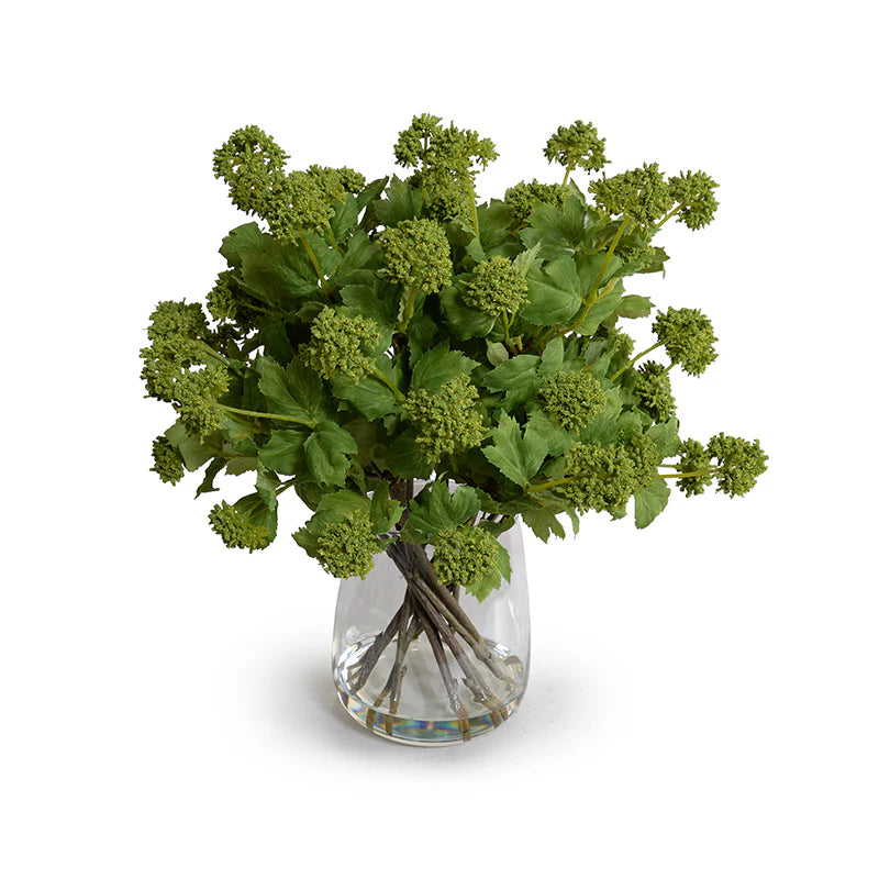 Viburnum Bouquet in Glass Vase