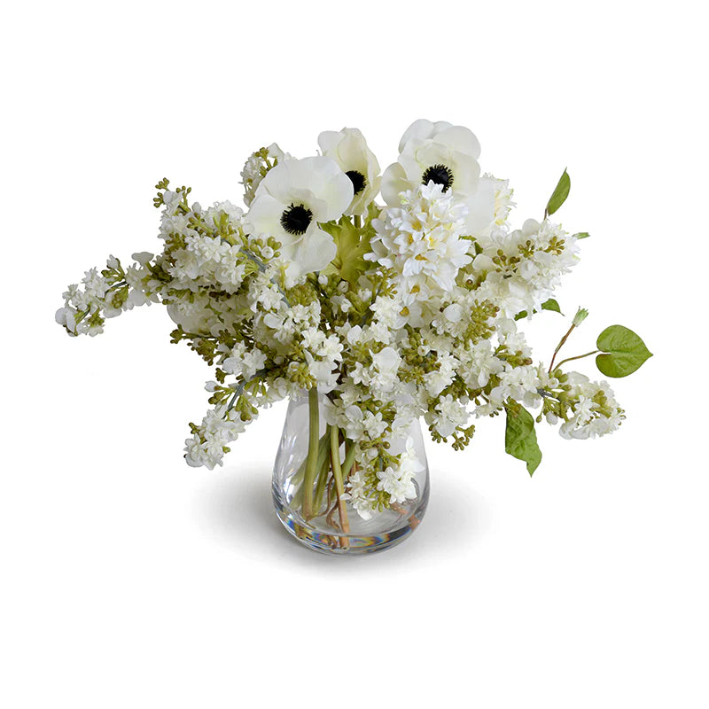 Mixed Arrangement in Glass Vase