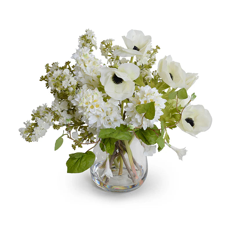 Mixed Arrangement in Glass Vase