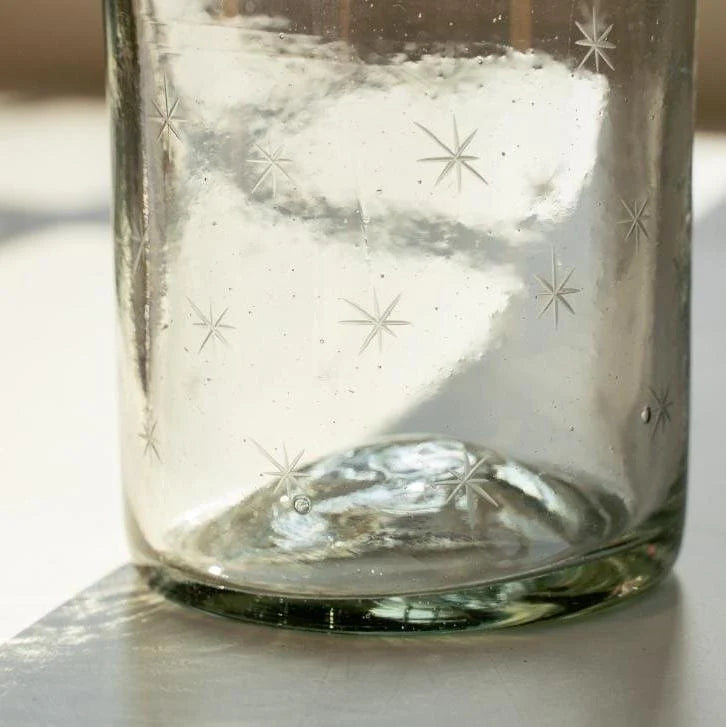 Starry Night Rocks Glass Set of 4 - Clear