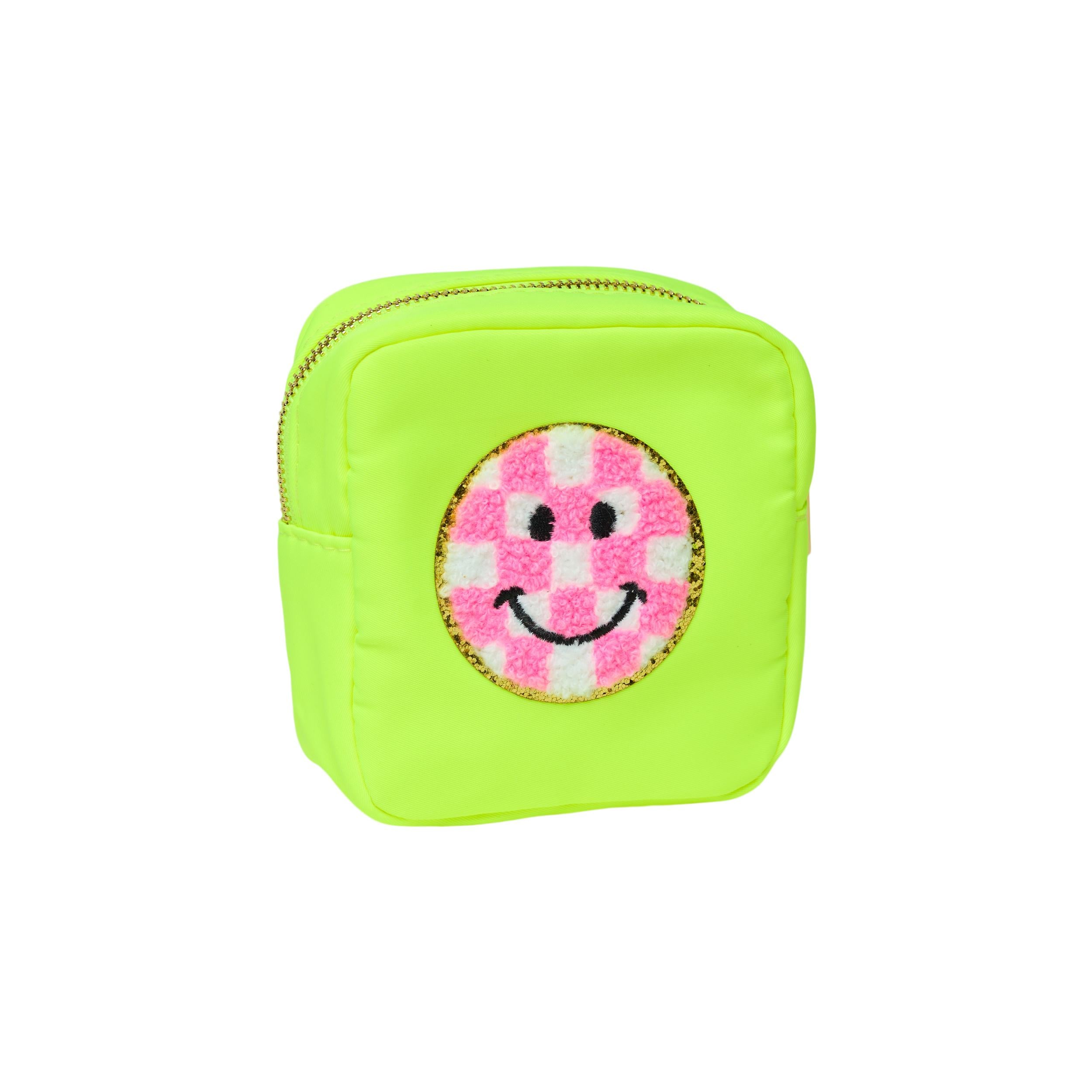 Small Nylon Pouch with Patch - Yellow