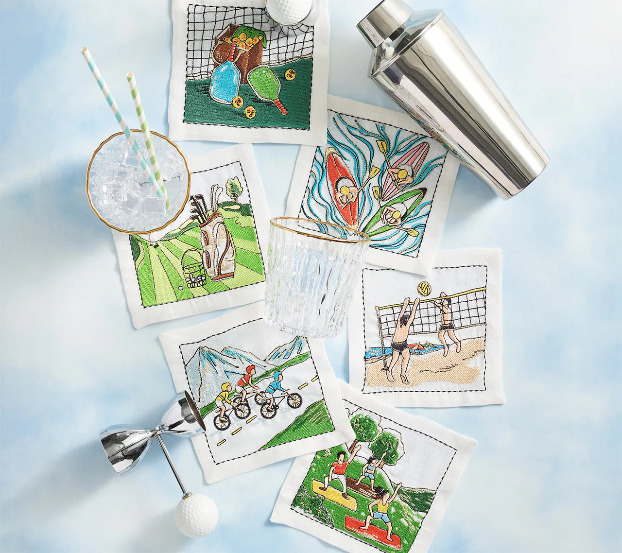 Venture Cocktail Napkins Boxed Set of 6