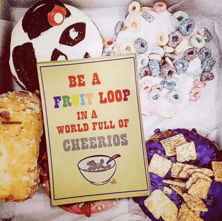 Fruit Loop Decoupage Glass Tray