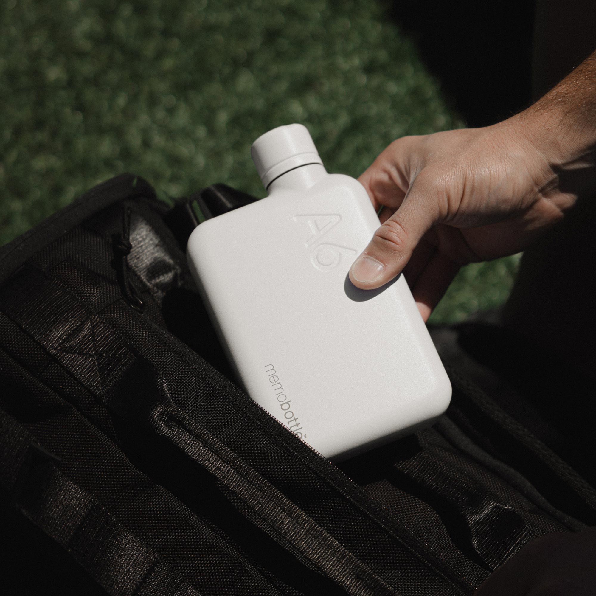 A6 Memobottle - White Stainless Steel