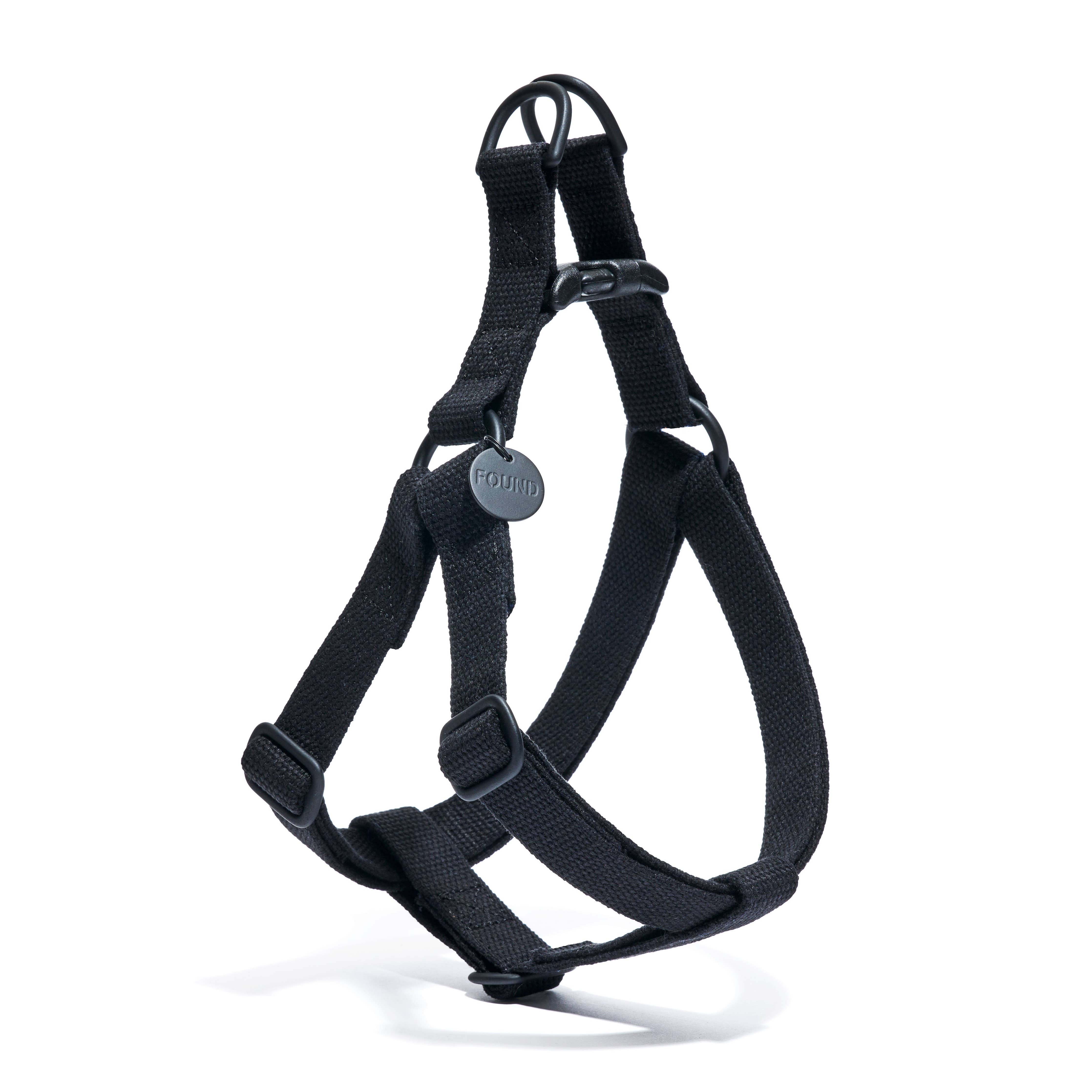 Cotton Dog & Cat Harness - Matte Black