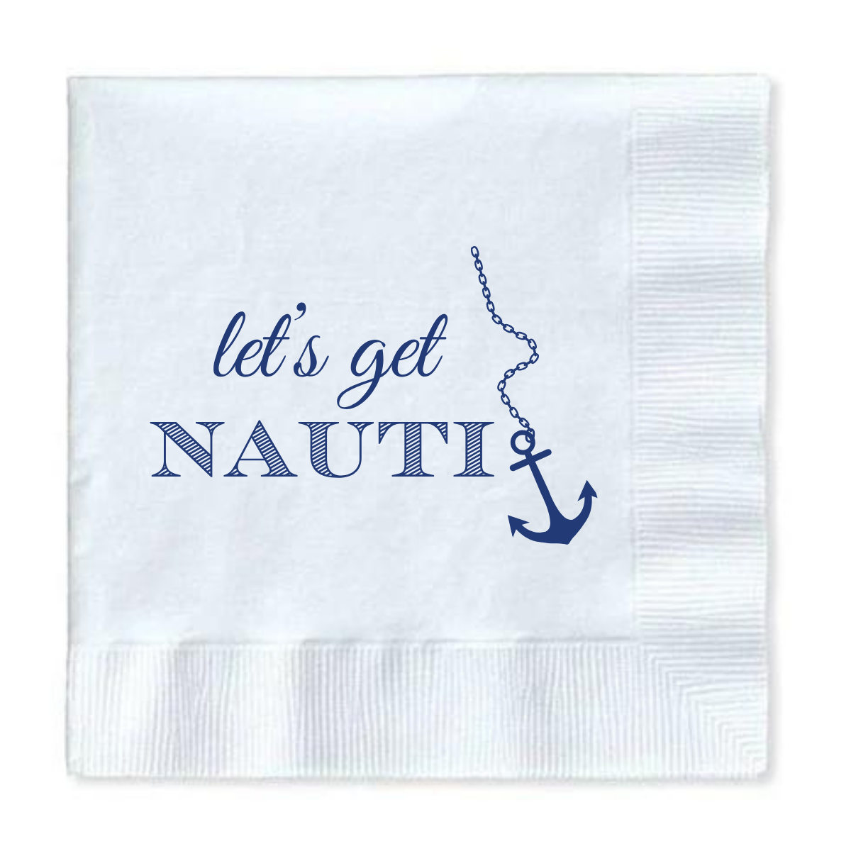 Let's Get Nauti Cocktail Paper Napkins