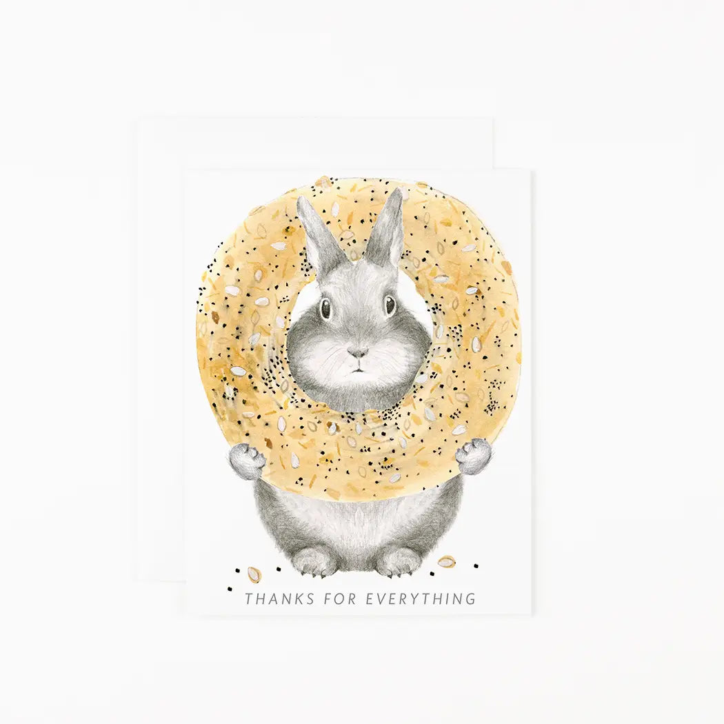 Everything Bagel Bunny Card