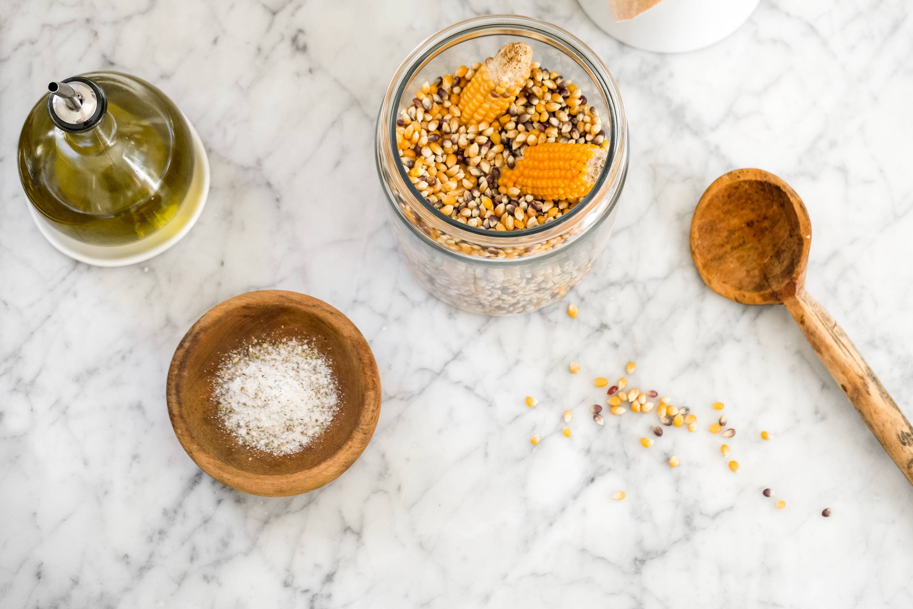 Sweet Heirloom Popcorn Gift with White Truffle Salt