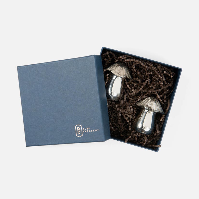 Heidi Silver Mushroom Salt & Pepper Boxed Set