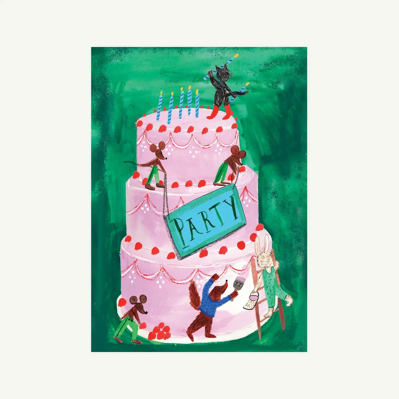 Cake Party Birthday Card