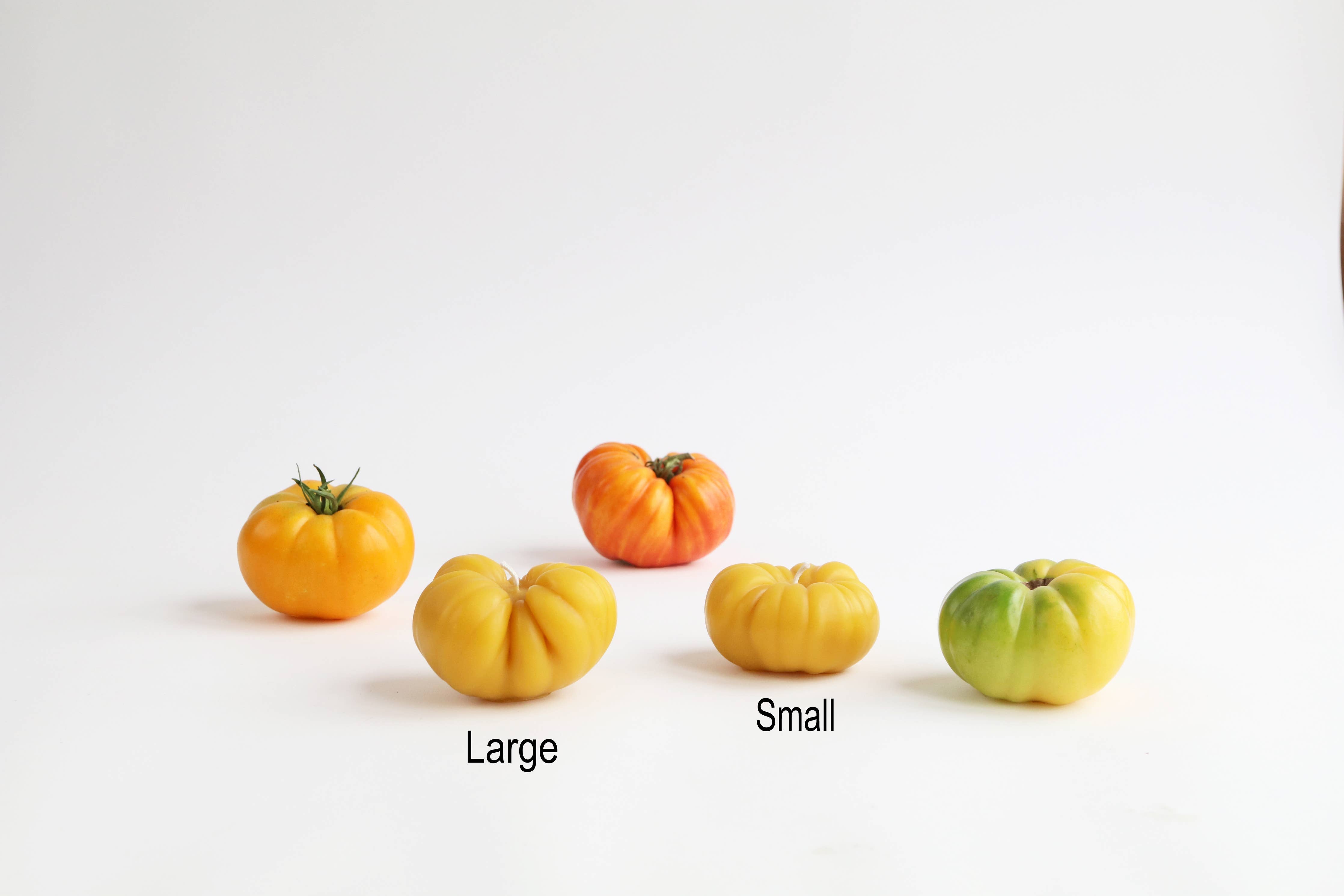 Small Heirloom Tomato Beeswax Candle - Red