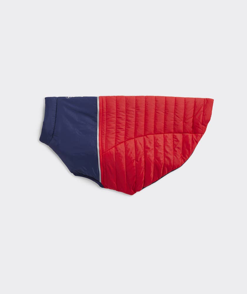 Vineyard Vines x FMA Pet Puffer Jacket - Lighthouse Red