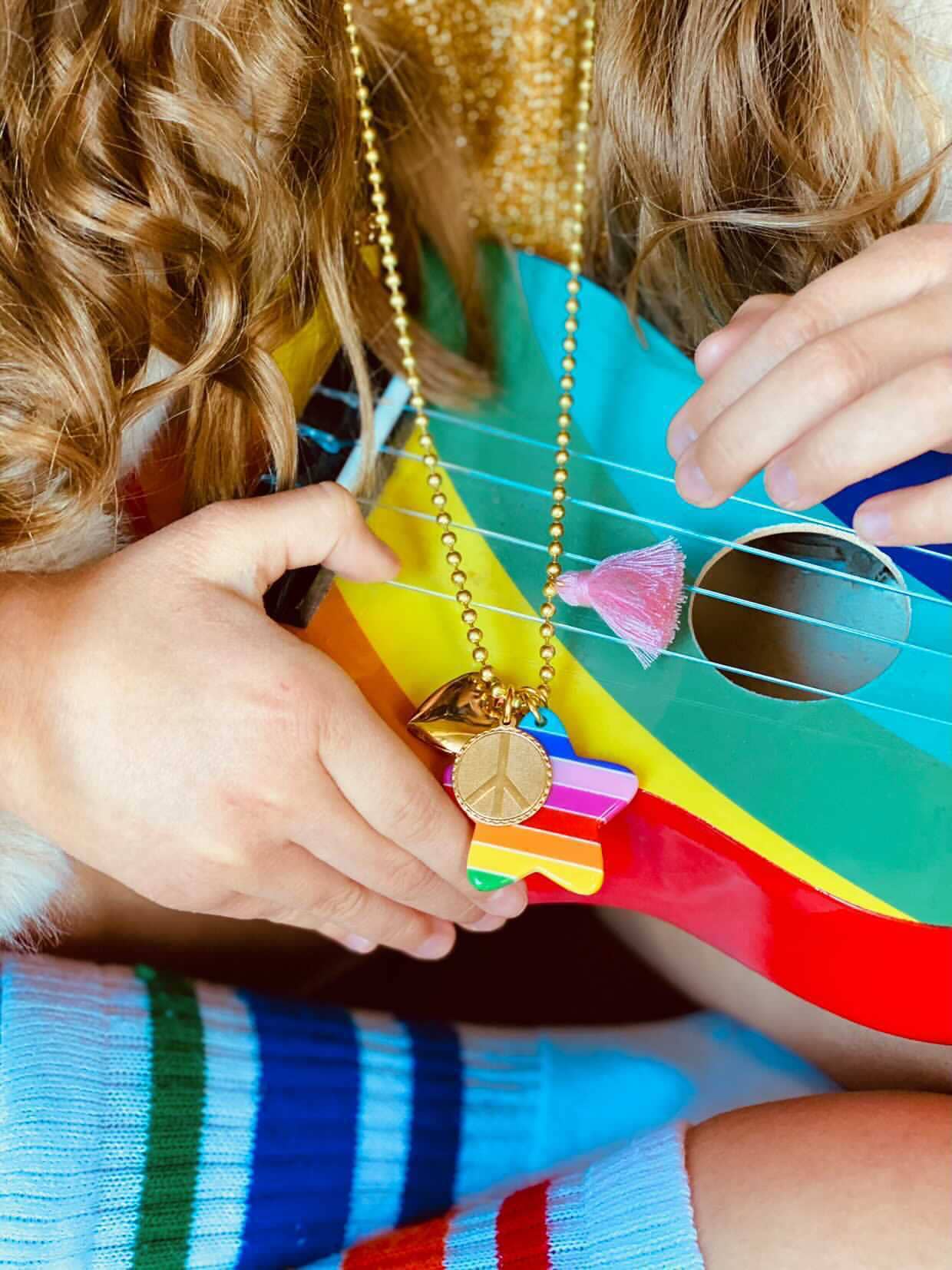 "Love & Peace" Charms Necklace