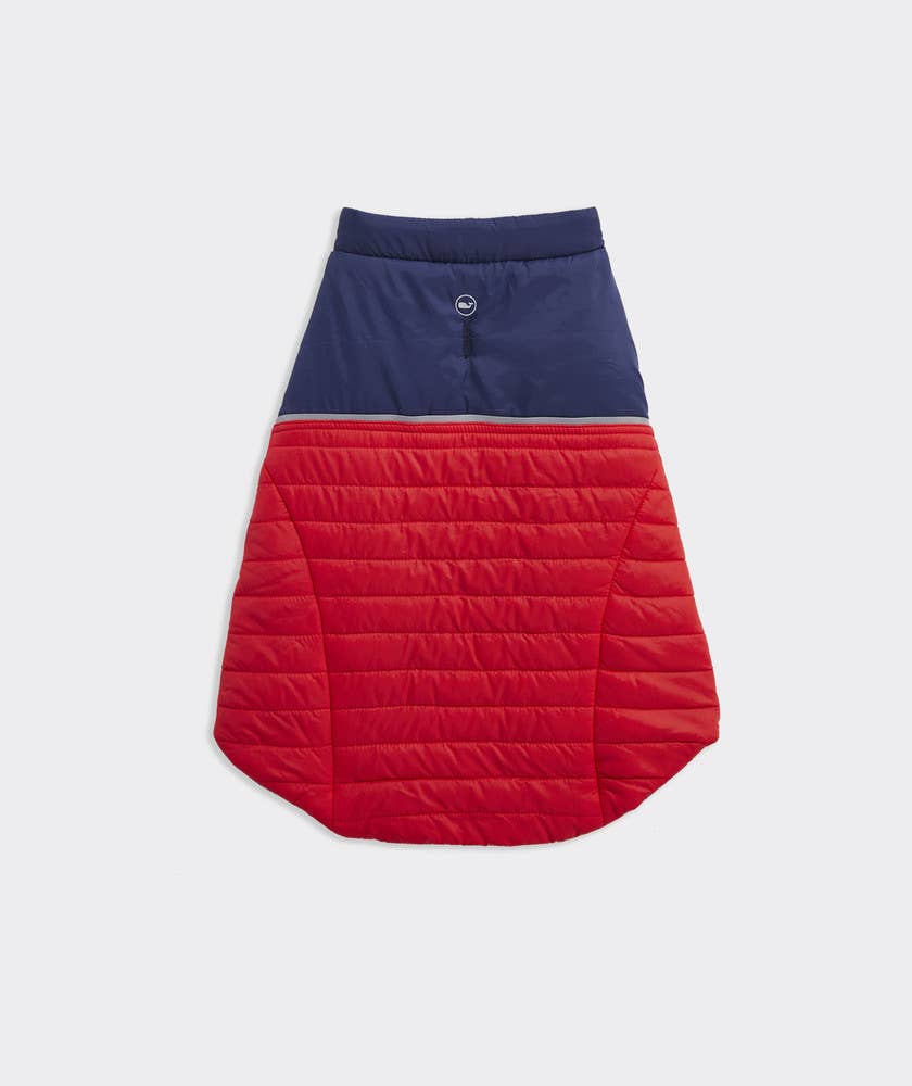 Vineyard Vines x FMA Pet Puffer Jacket - Lighthouse Red