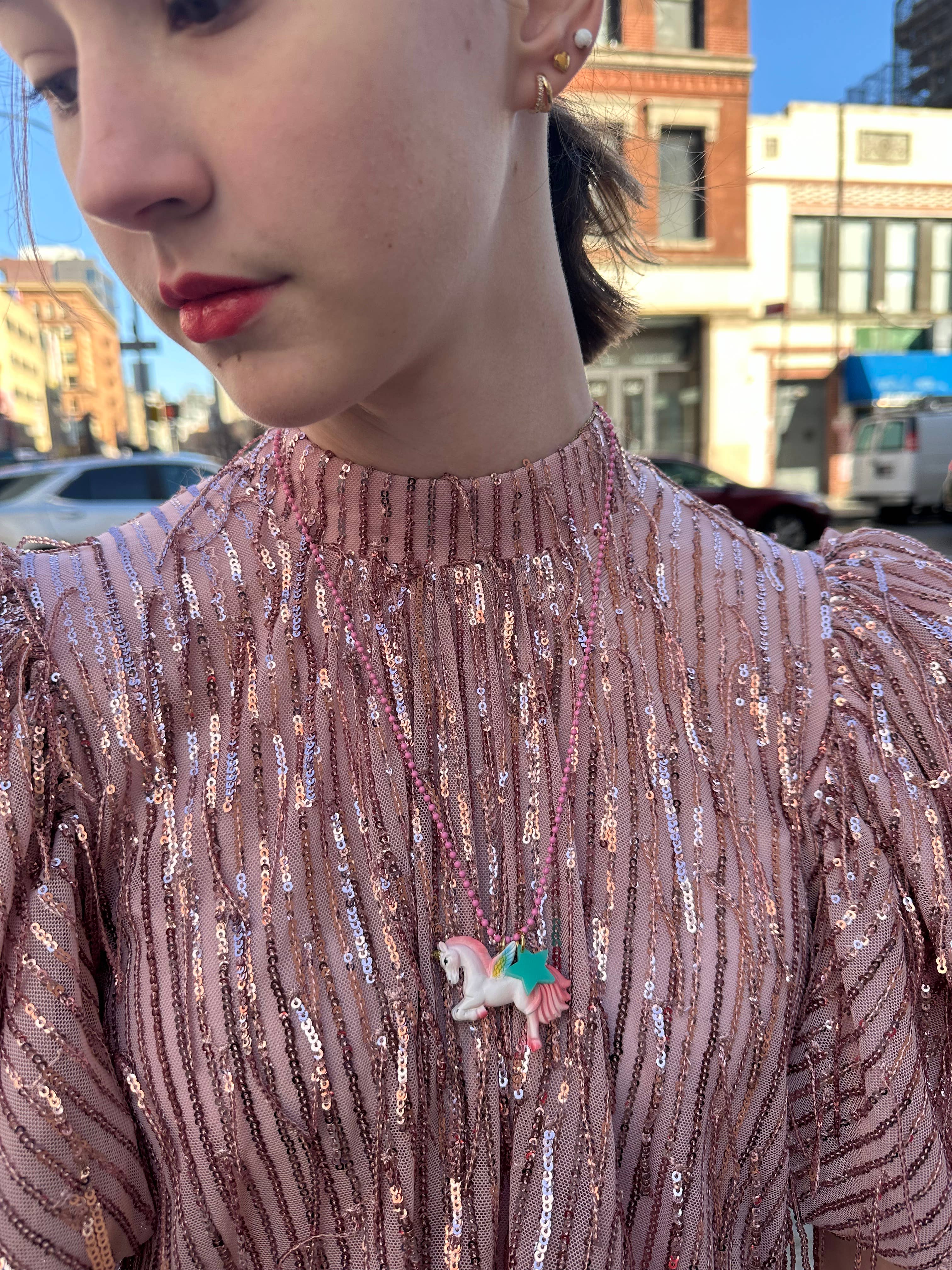 "Rainbow Unicorn" Necklace