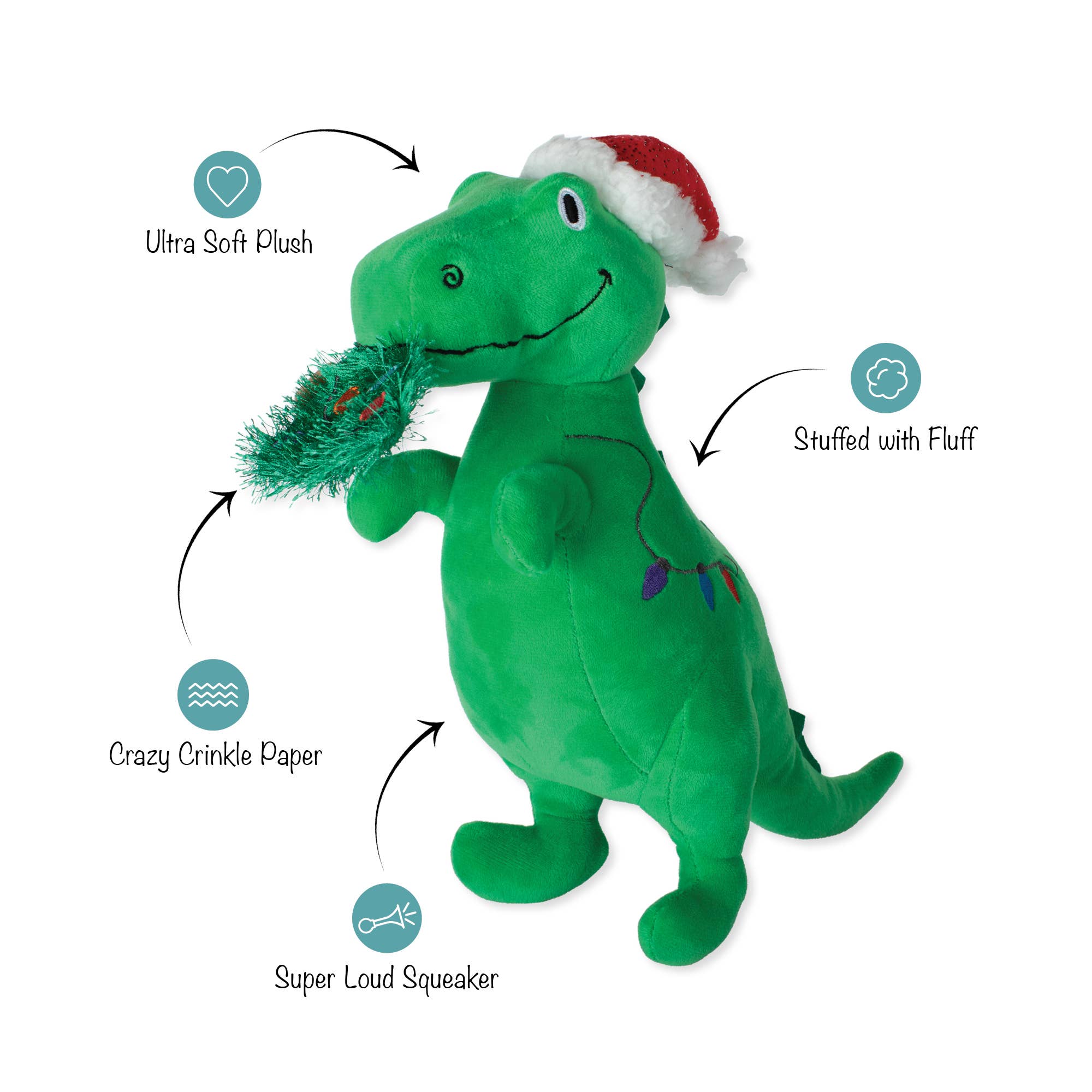Hungry for the Holidays Plush Dog Toy