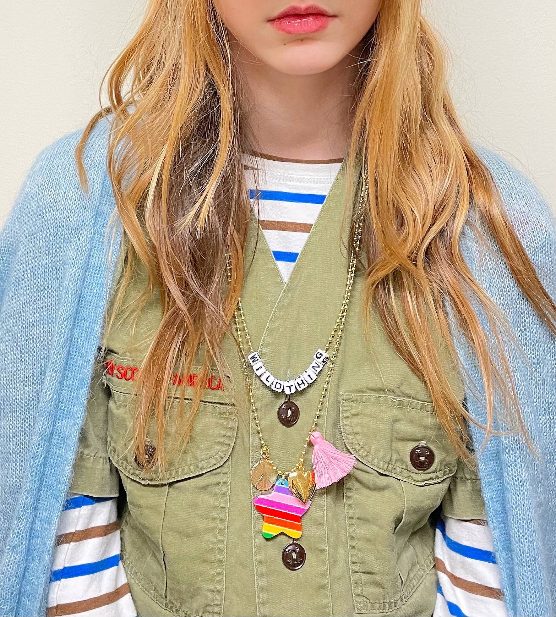 "Love & Peace" Charms Necklace