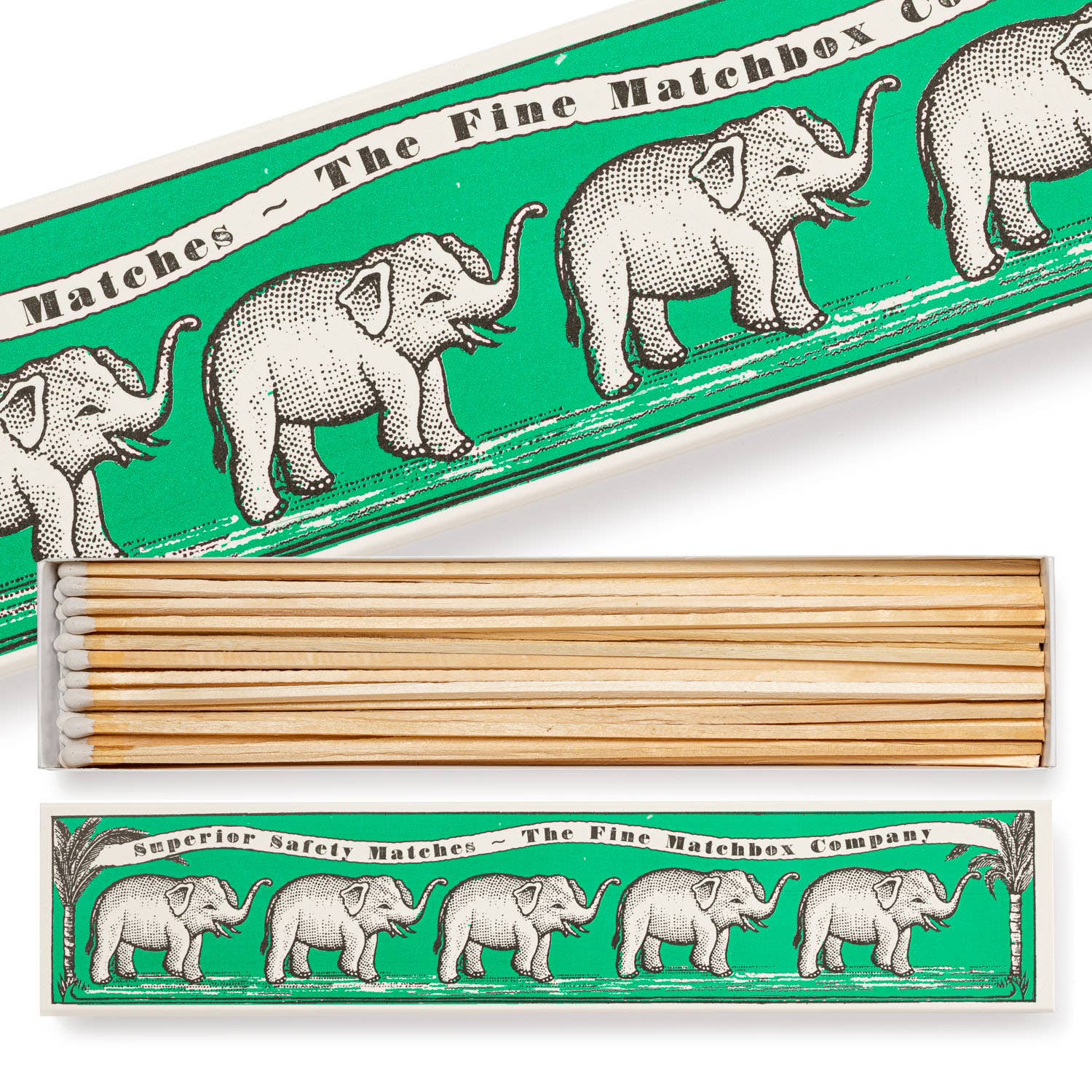 Green Elephants Long Safety Matches