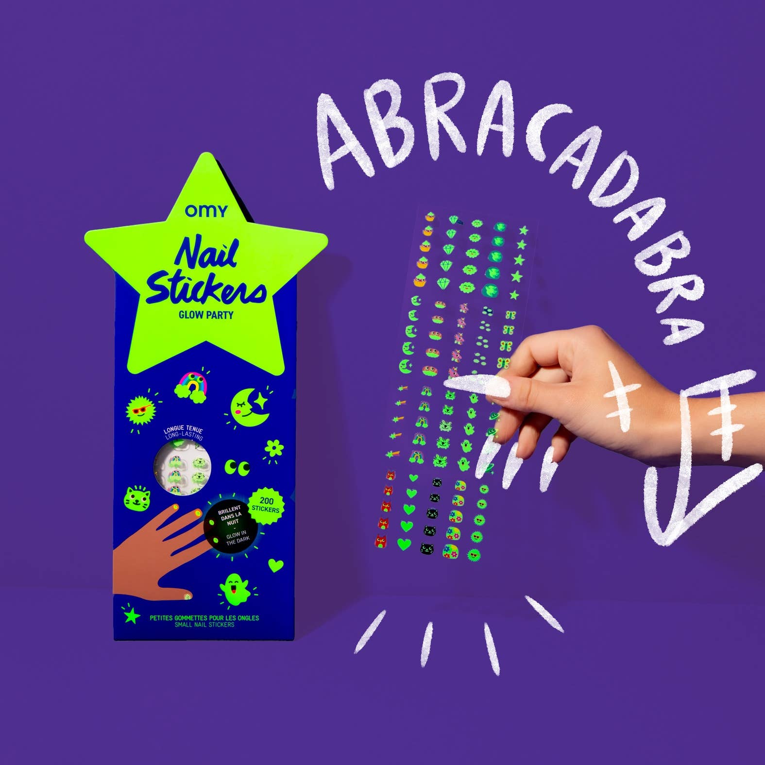 Nail stickers - Glow Party