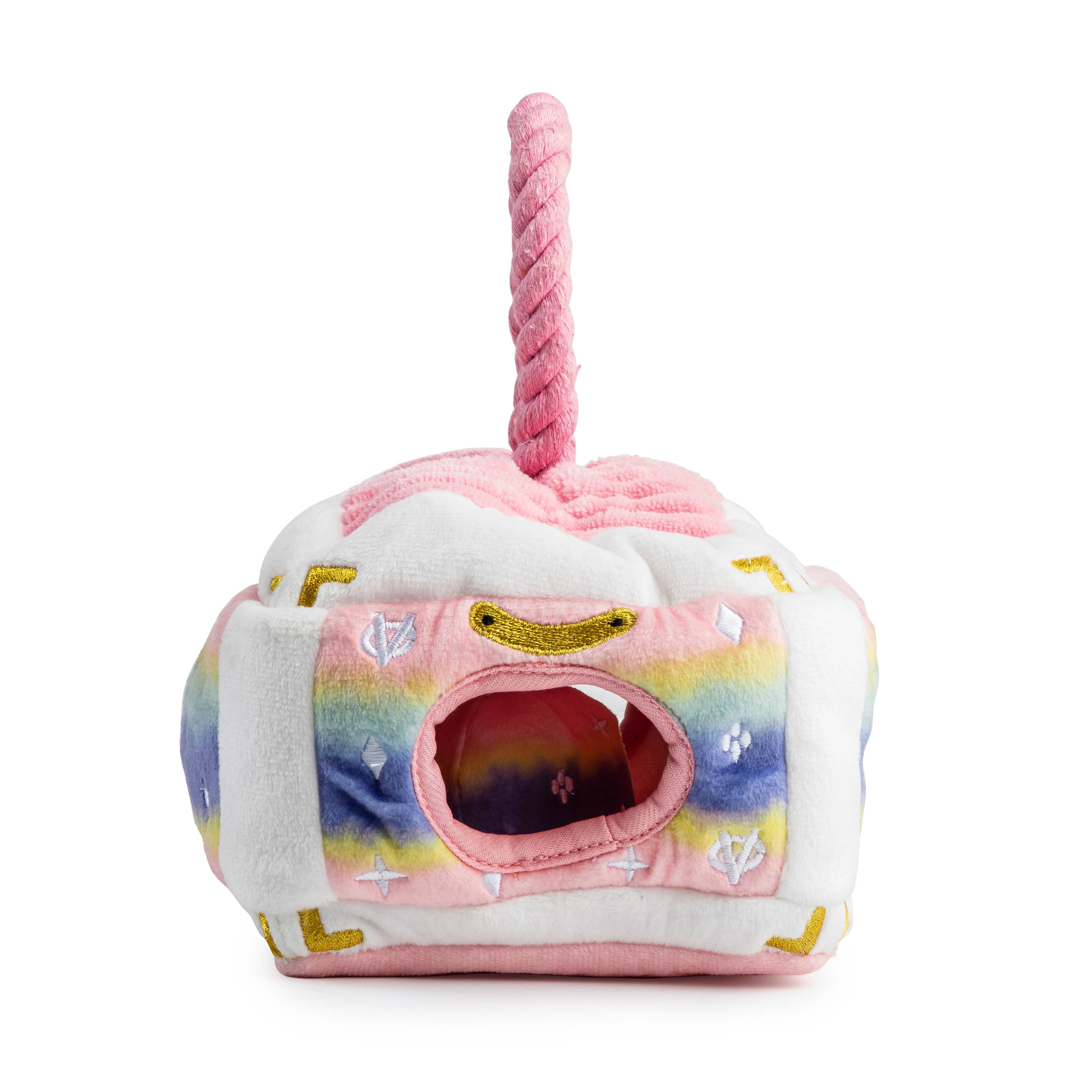 Pink Ombre' Chewy Vuiton Trunk Dog Toy