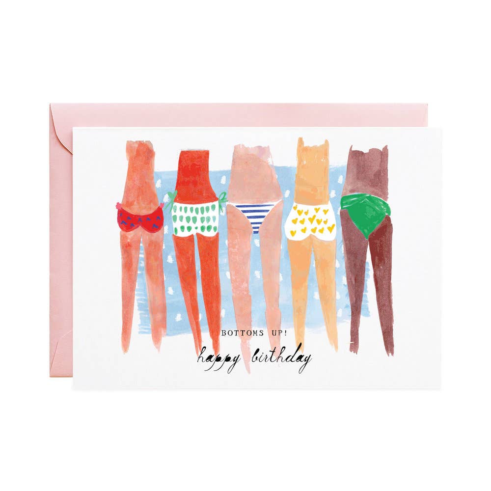 Bottoms Up Birthday Card