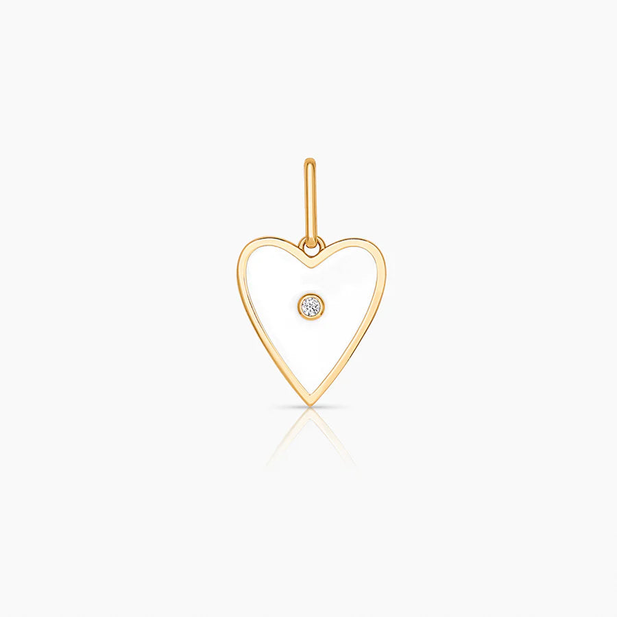Amaya White Enamel Charm