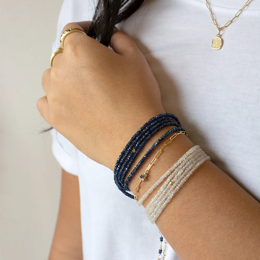 Moonstone Wrap Bracelet - Necklace