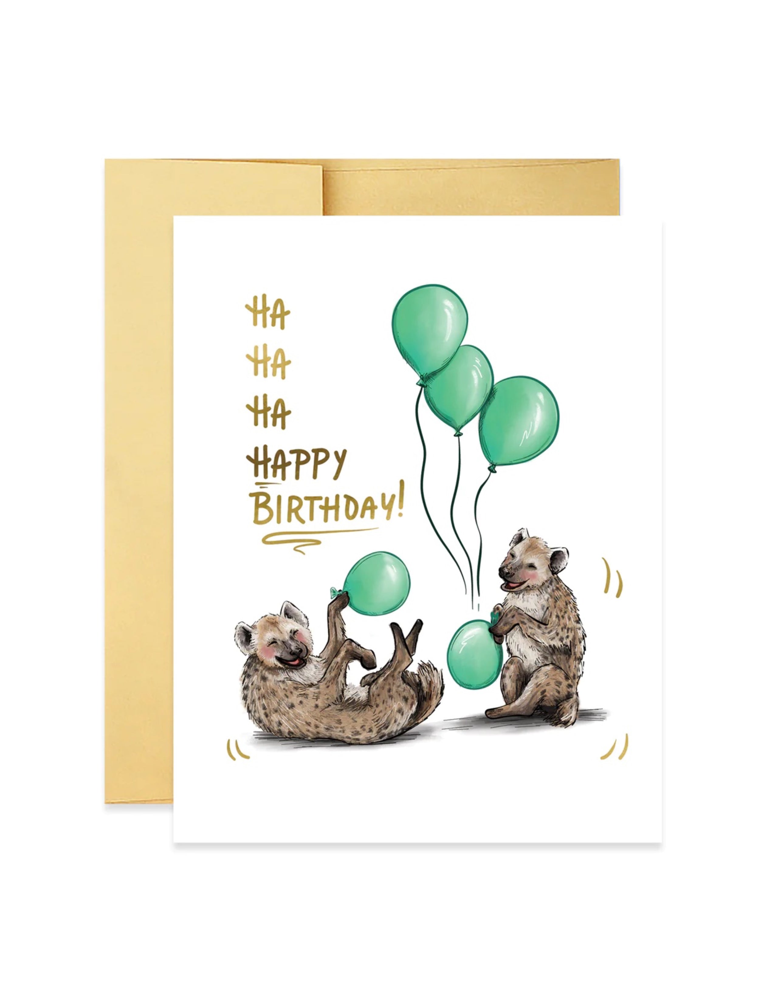 Ha Ha Ha Hyena Birthday Card