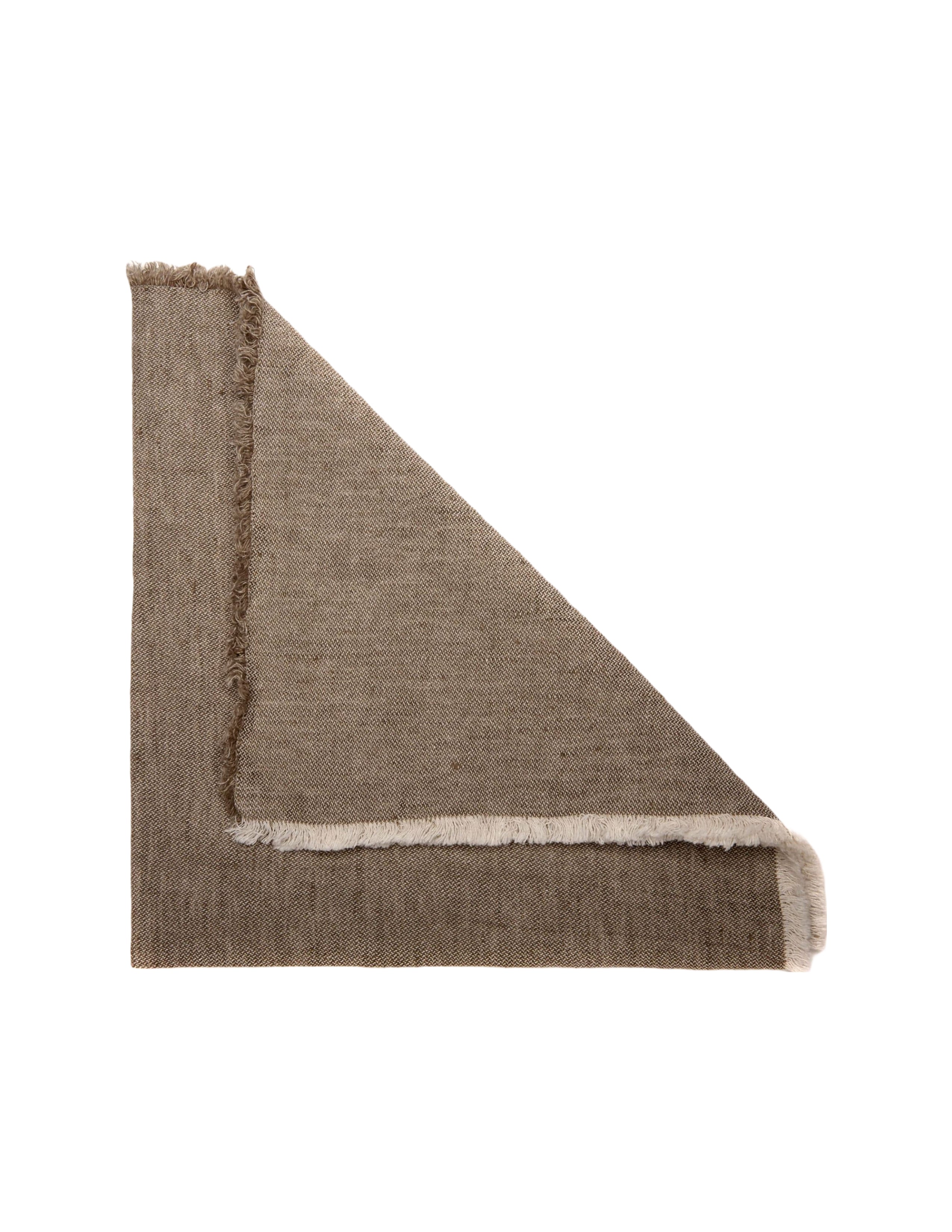 Washed Fringe Napkins Set of 4 - Taupe