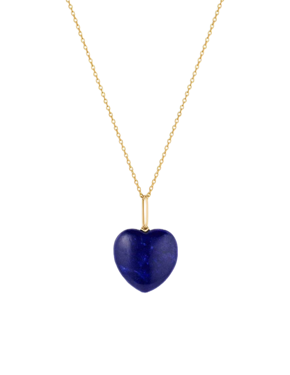 Gemma Lapis Heart Necklace