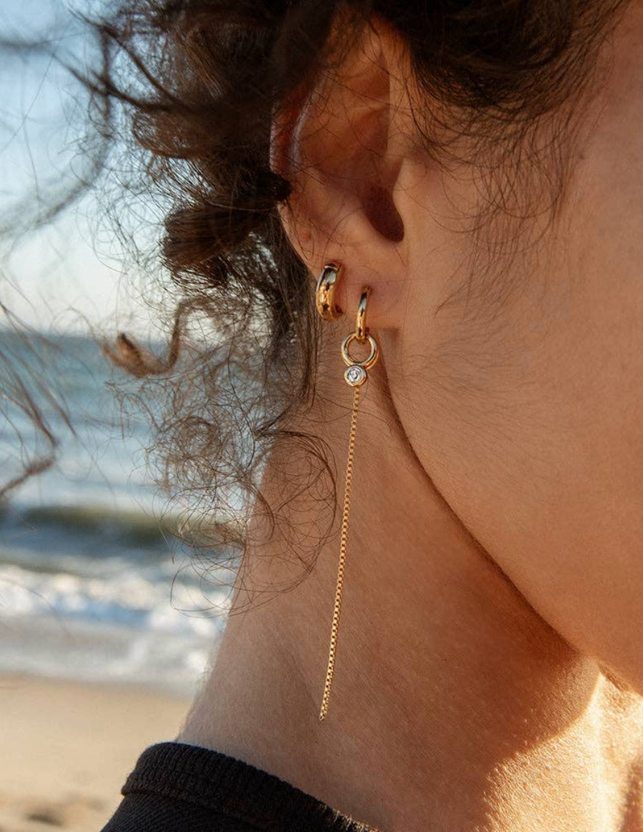 Lilou Drop Hoop Earrings