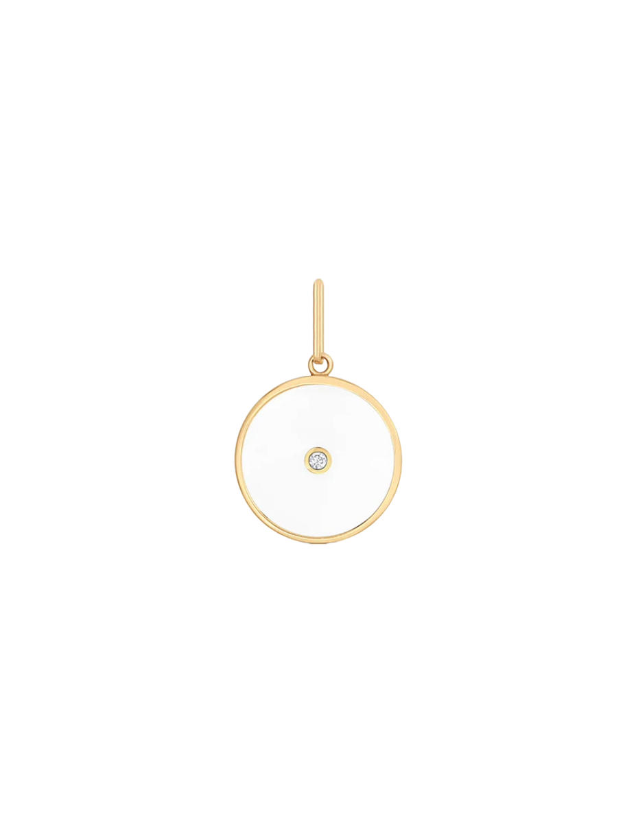 Balia White Enamel Charm