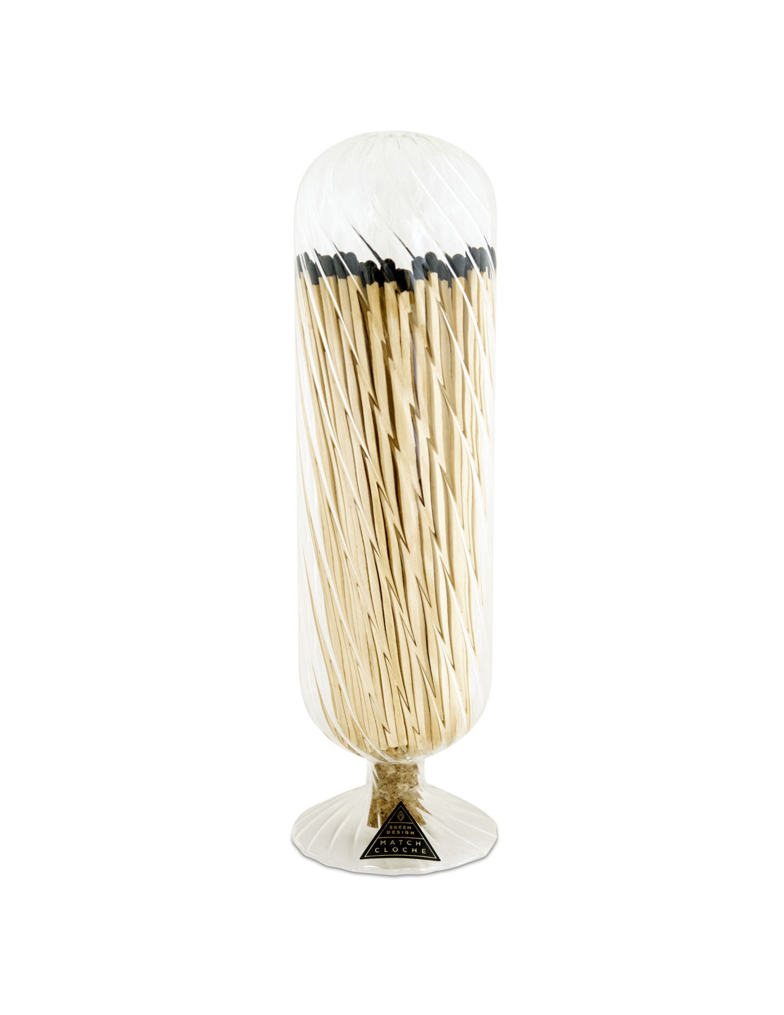 Helix Fireplace Match Cloche - Black