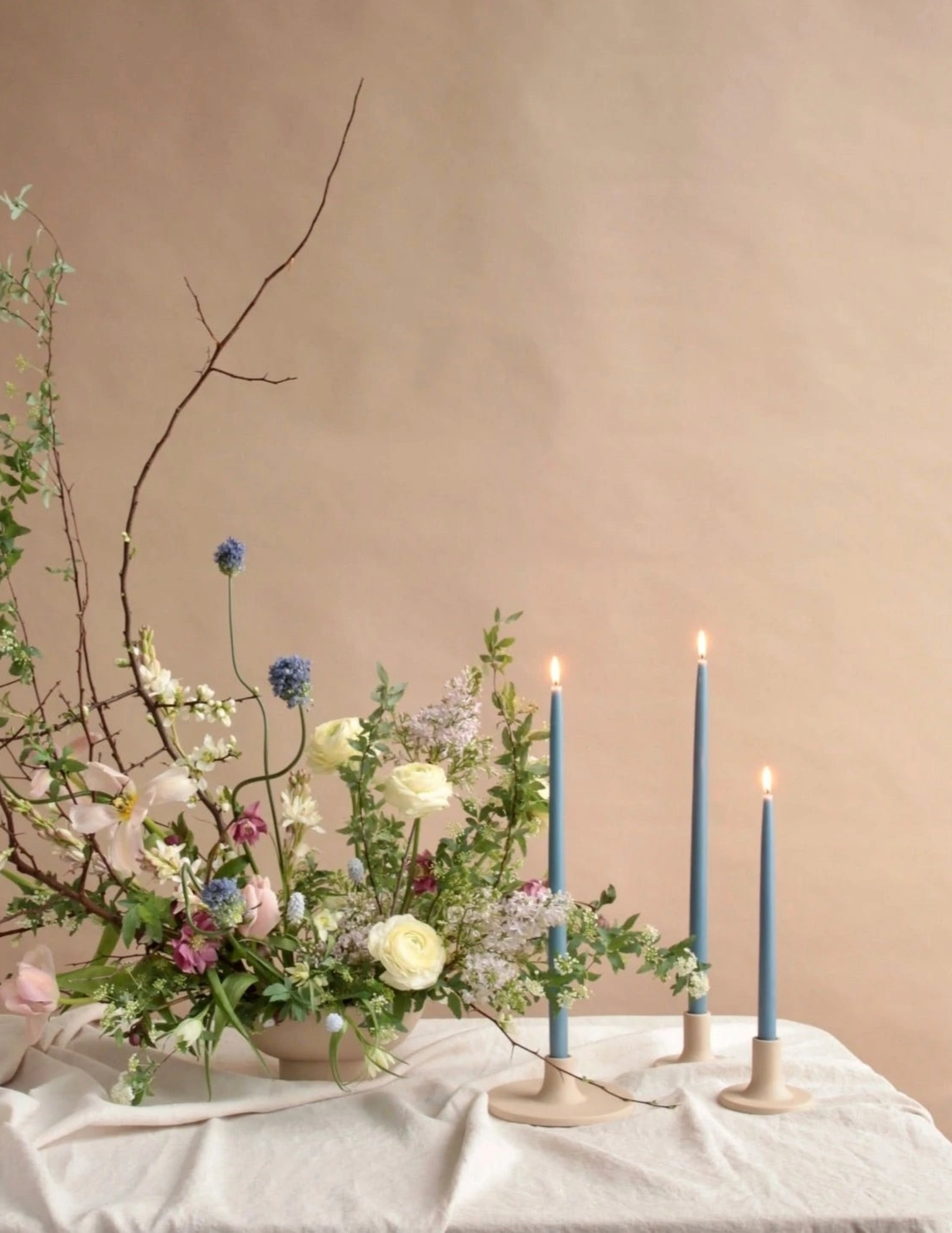 Dipped Taper Candles - Heron