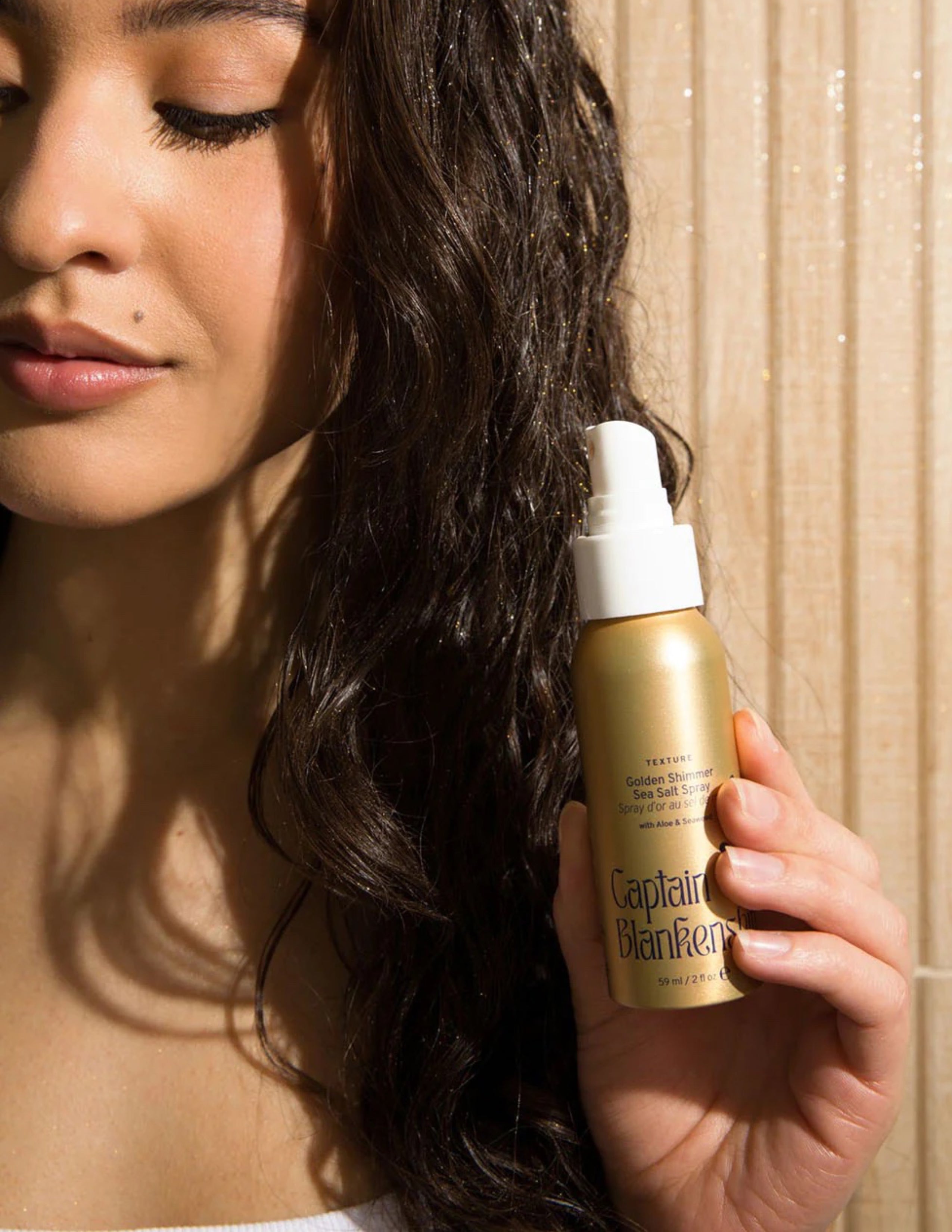 Golden Sea Salt Hair Spray with Aloe & Seaweed