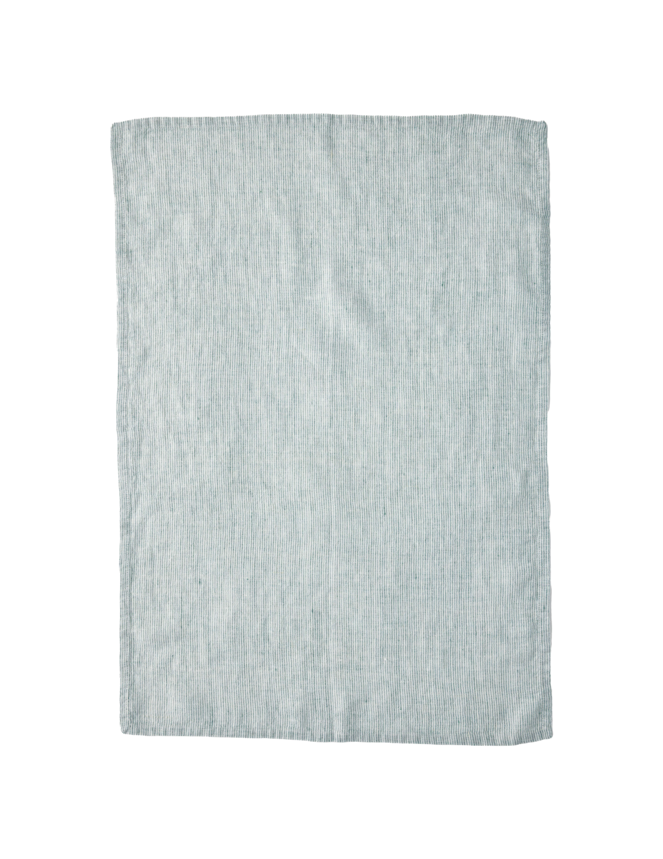 Mille Striped Linen Tea Towel Set of 2 - Leaf