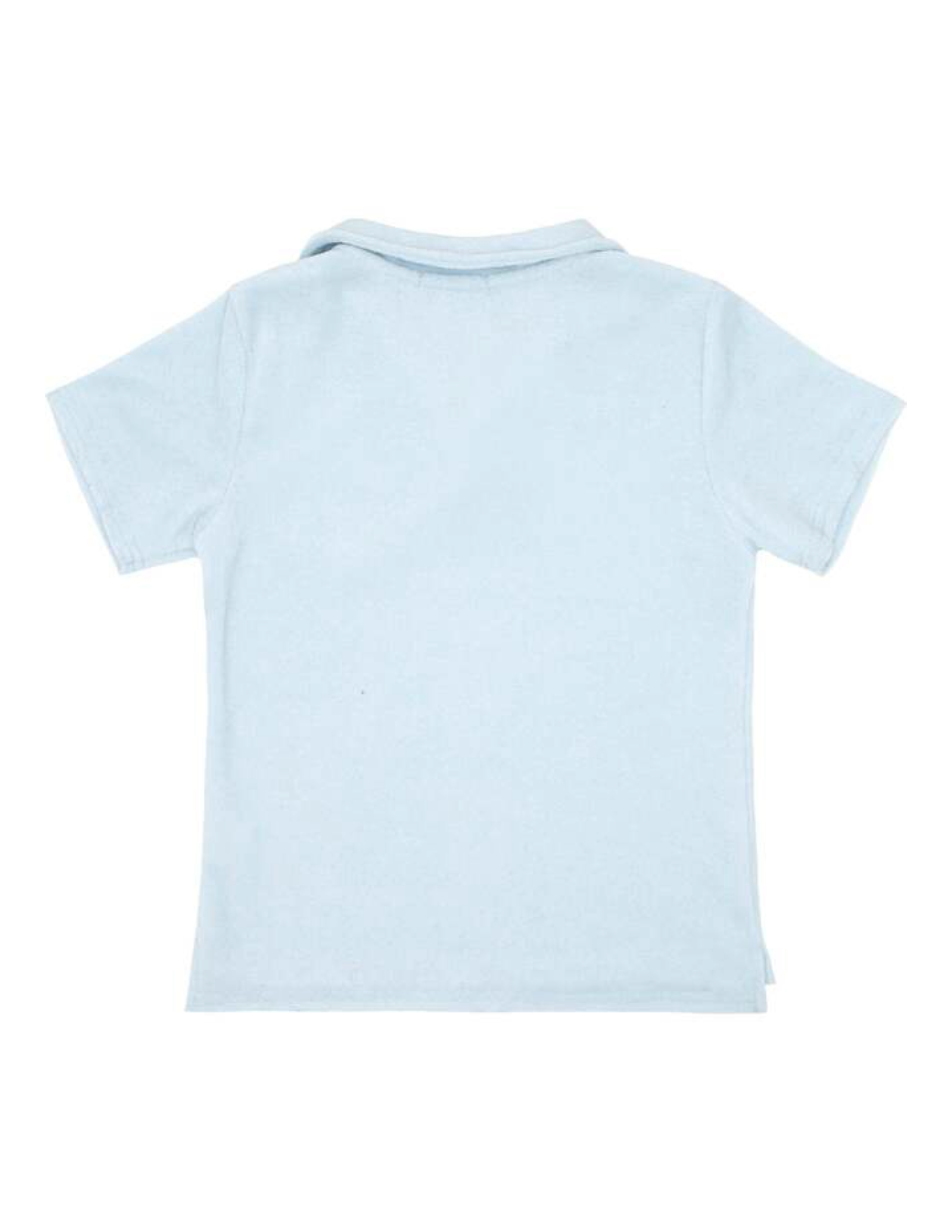 Boy's Light Blue French Terry Polo Shirt