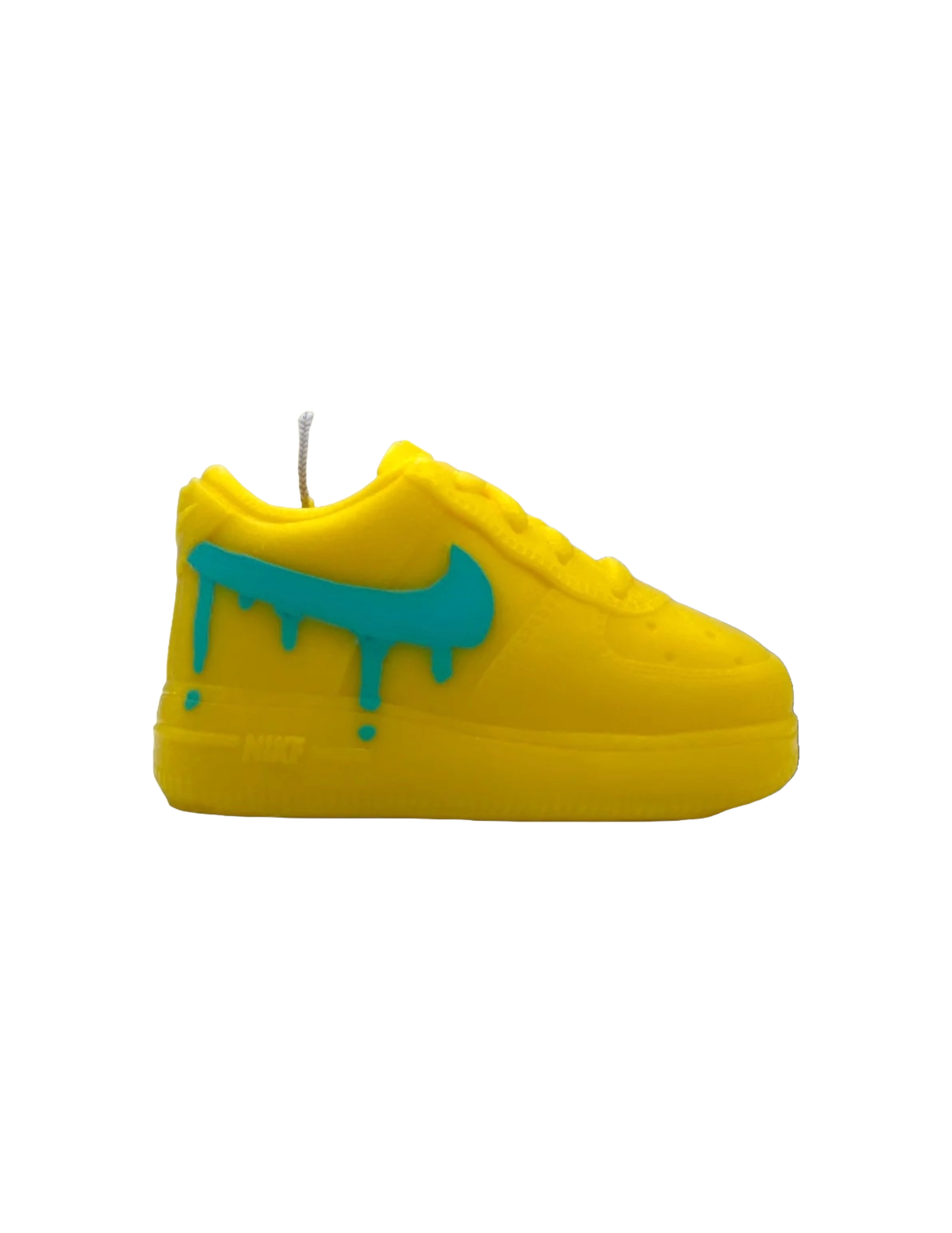 Lil' Sneaky Candle - Yellow/Teal