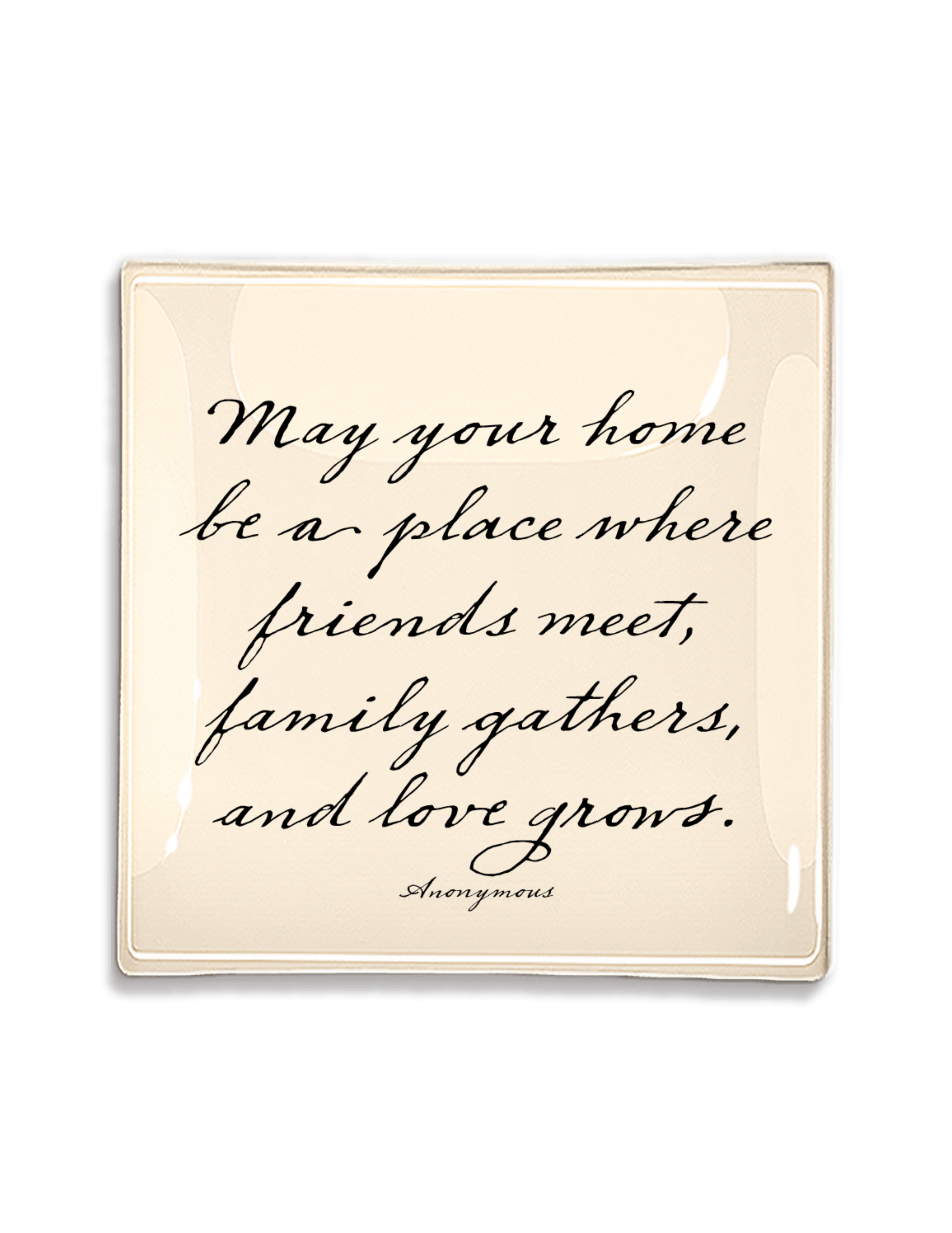 May Your Home Be A Place Decoupage Glass Tray