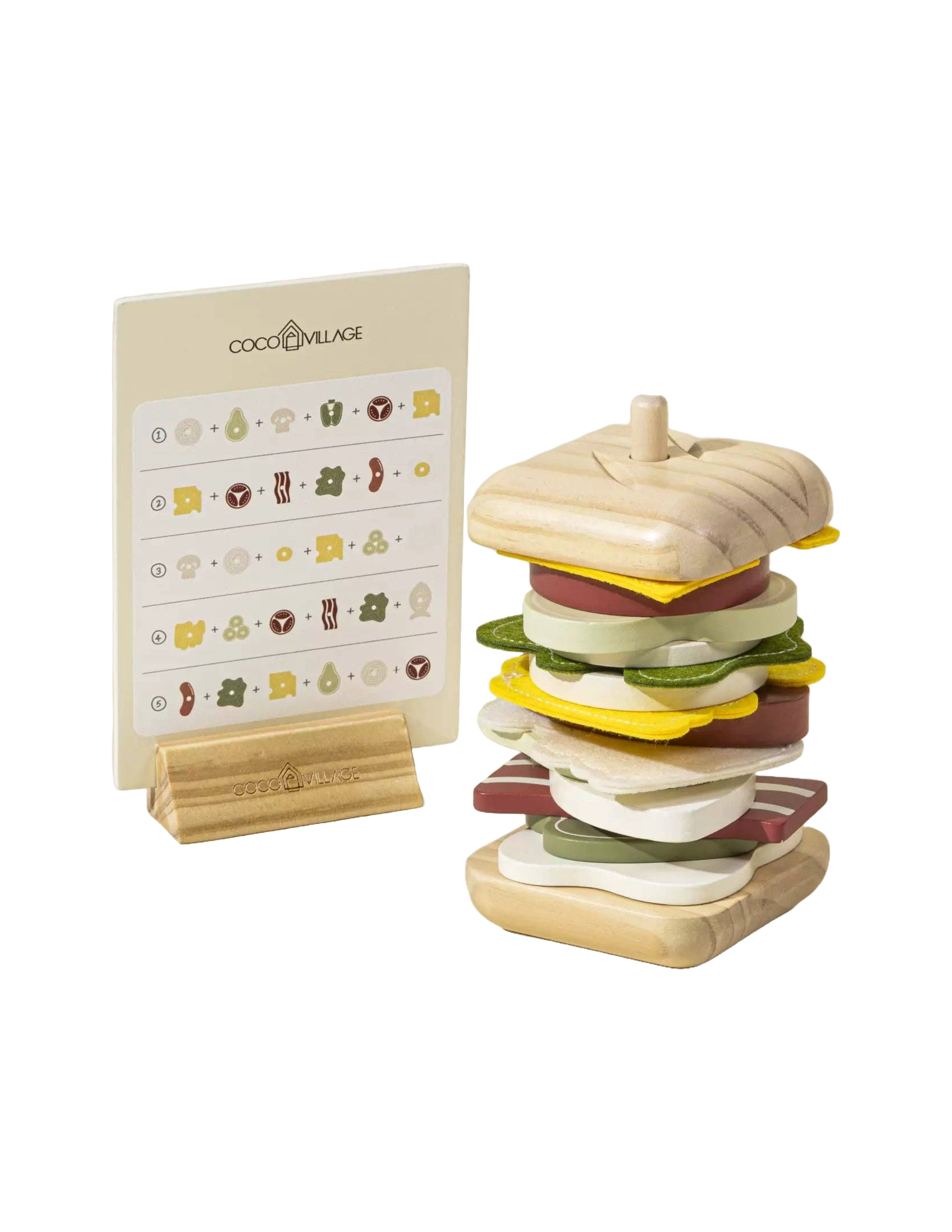 Wooden Stackable Sandwich