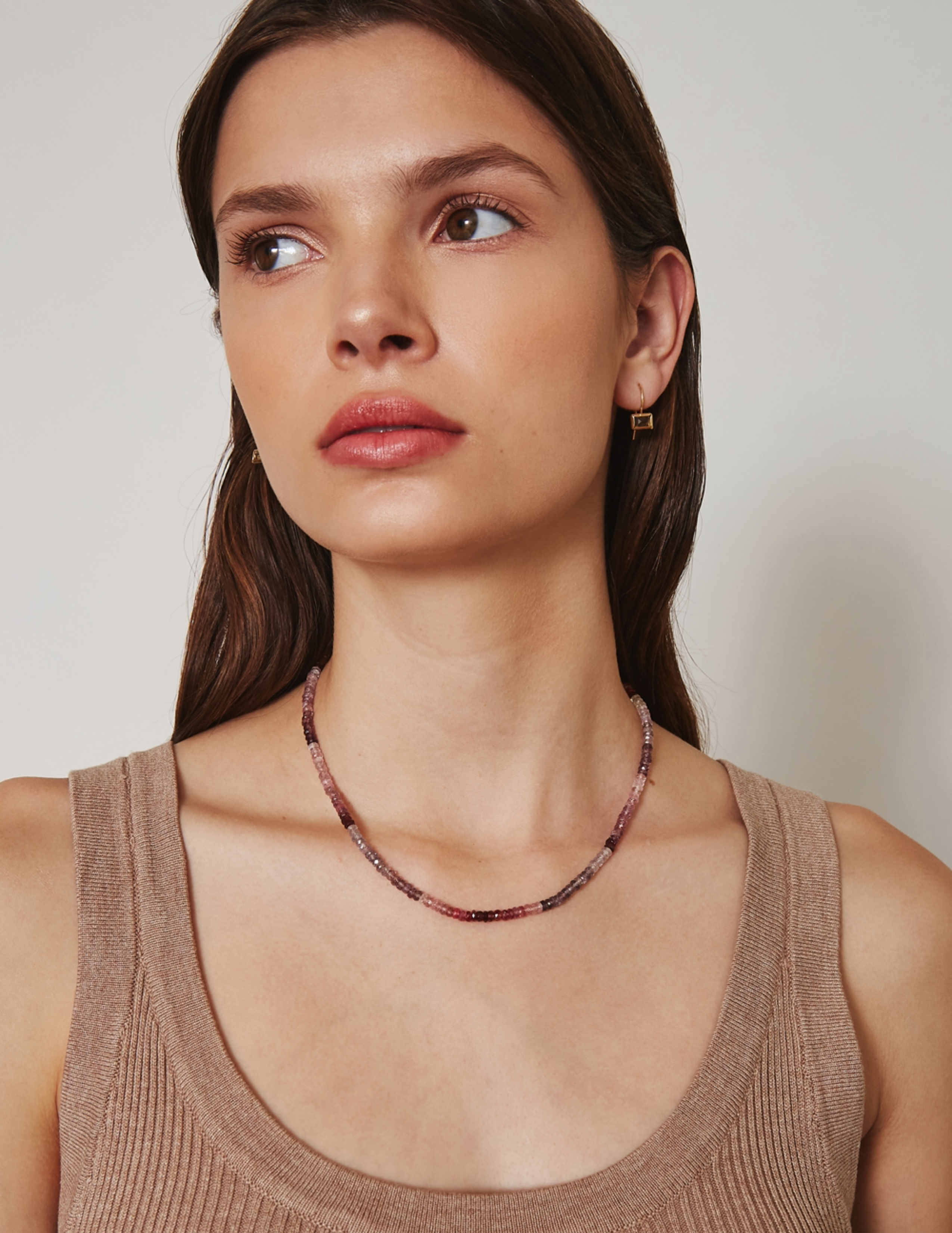 14K Pink Mix Bead Necklace