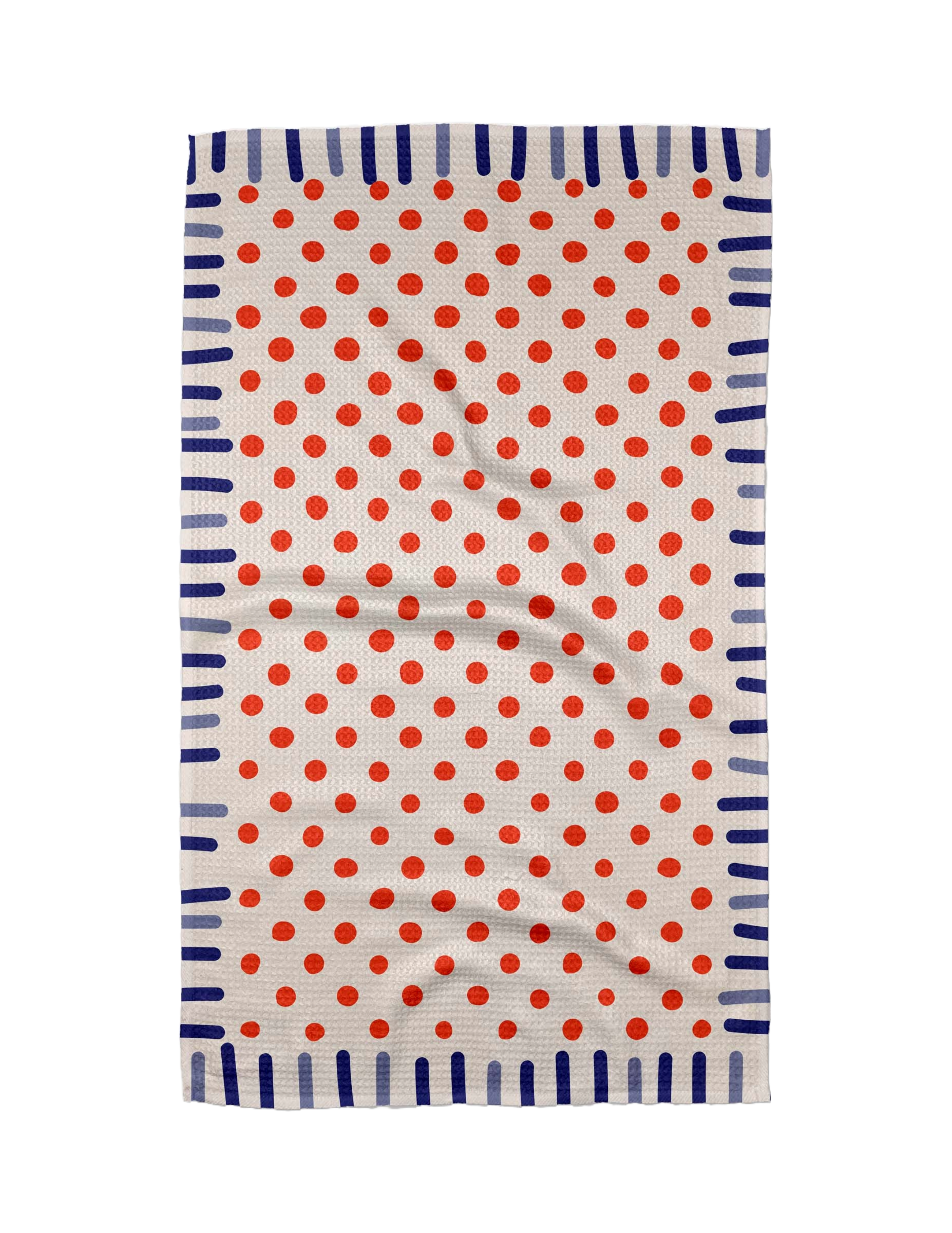 Microfiber Kitchen Towel - Navy Fringe