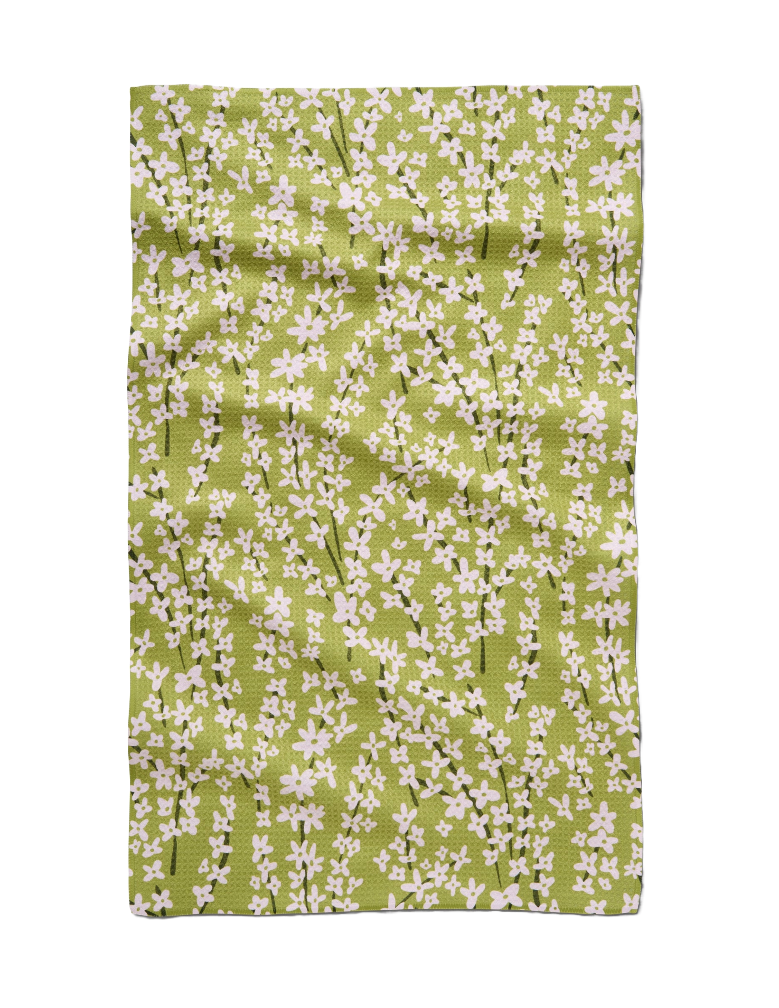 Microfiber Kitchen Towel - Spring Green Forsythia