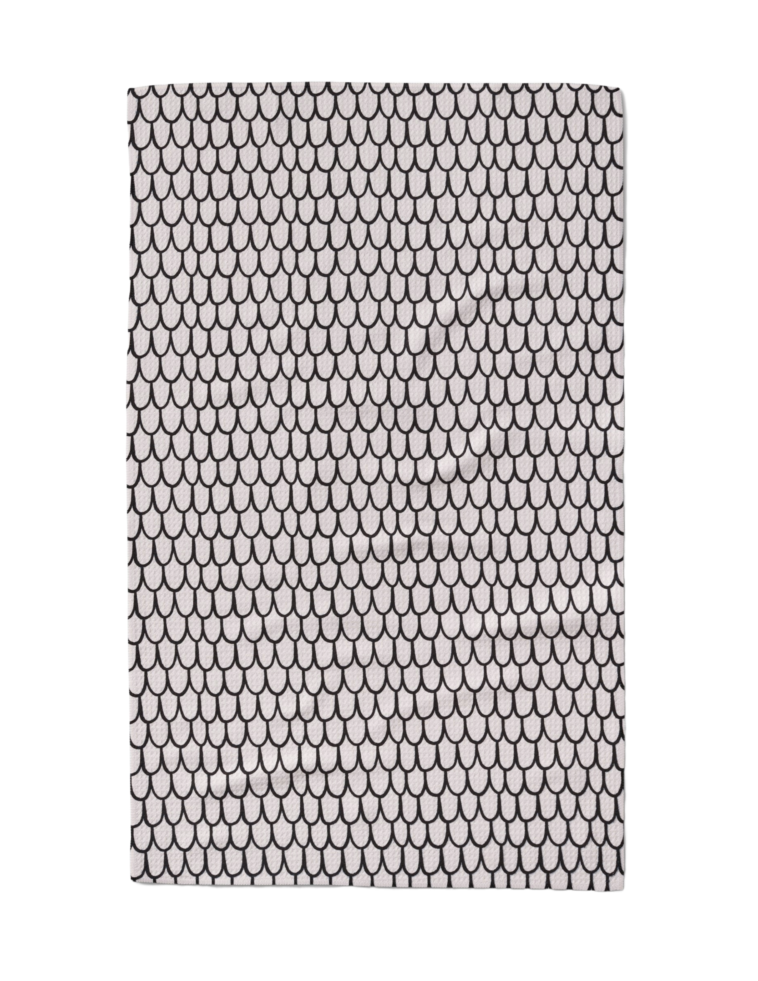 Microfiber Kitchen Towel - Fish Scale Scribble