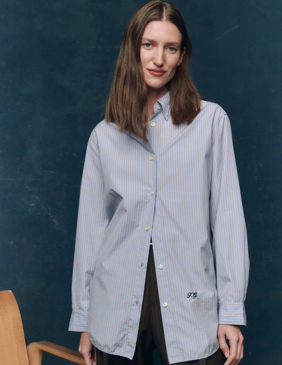 The Menswear Button Up - Alumni Stripe