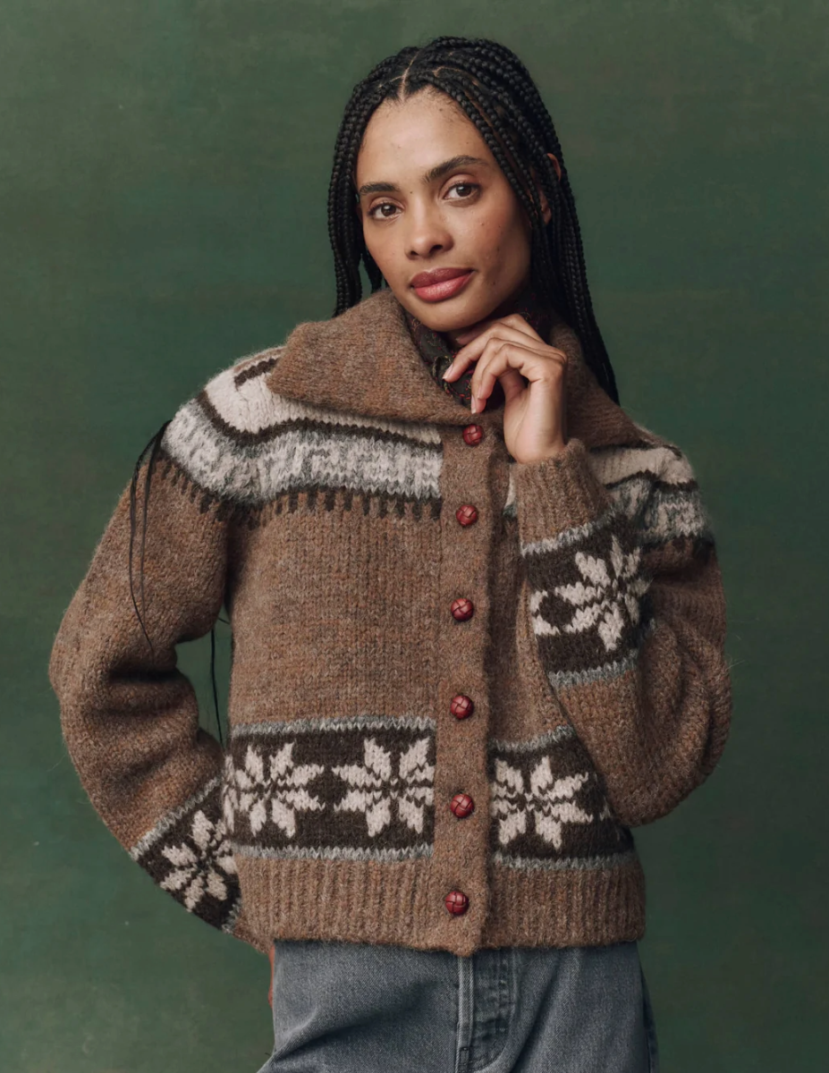 The Nordic Scholar Cardigan - Hickory Fair Isle