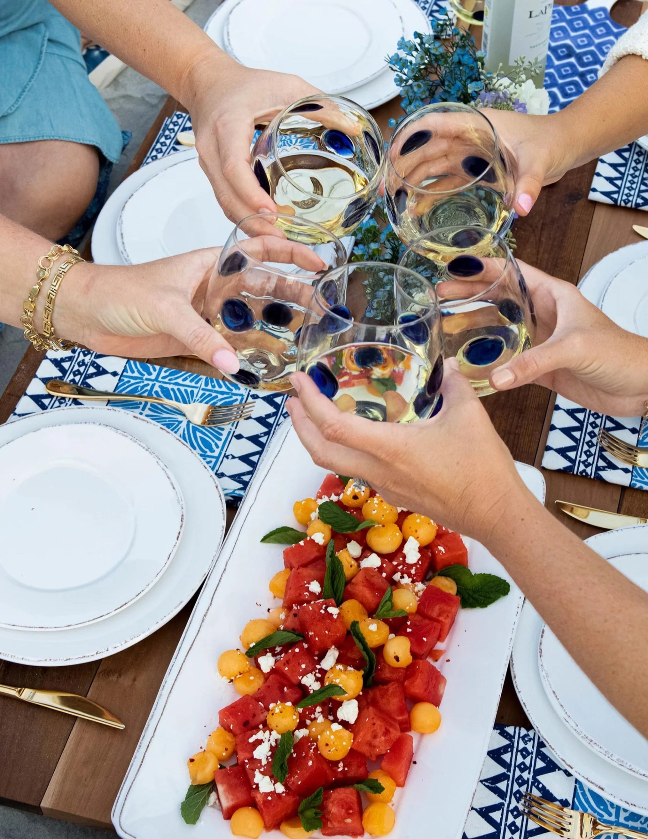 Lastra White Melamine Rectangular Platter